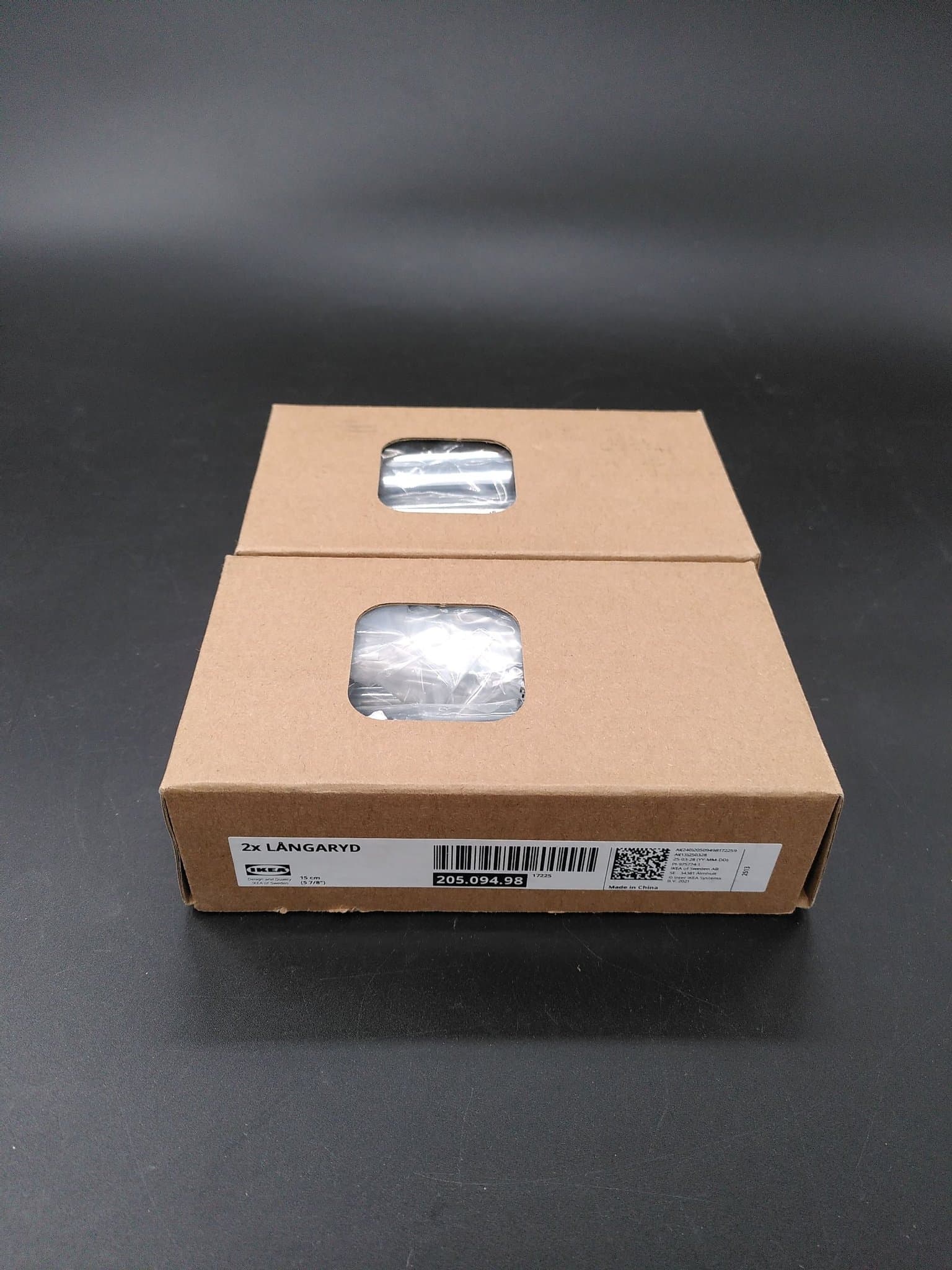 IKEA LÅNGARYD soffben 15 cm kromeffekt 2-pack – NYA