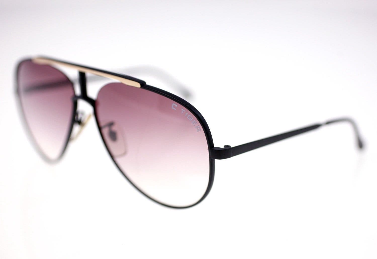 C-Tiger 950 men's vintage French made pilot-style sunglasses-circa 1980s-38g