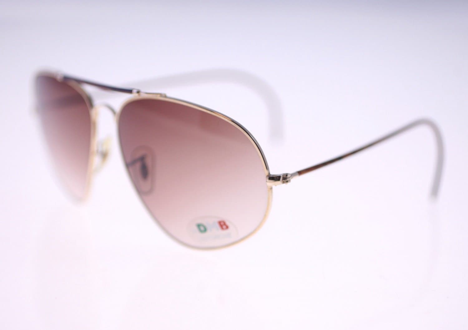 DMB by Deforche P-3 vintage Italian lightweight pilot-style sunglasses for men
