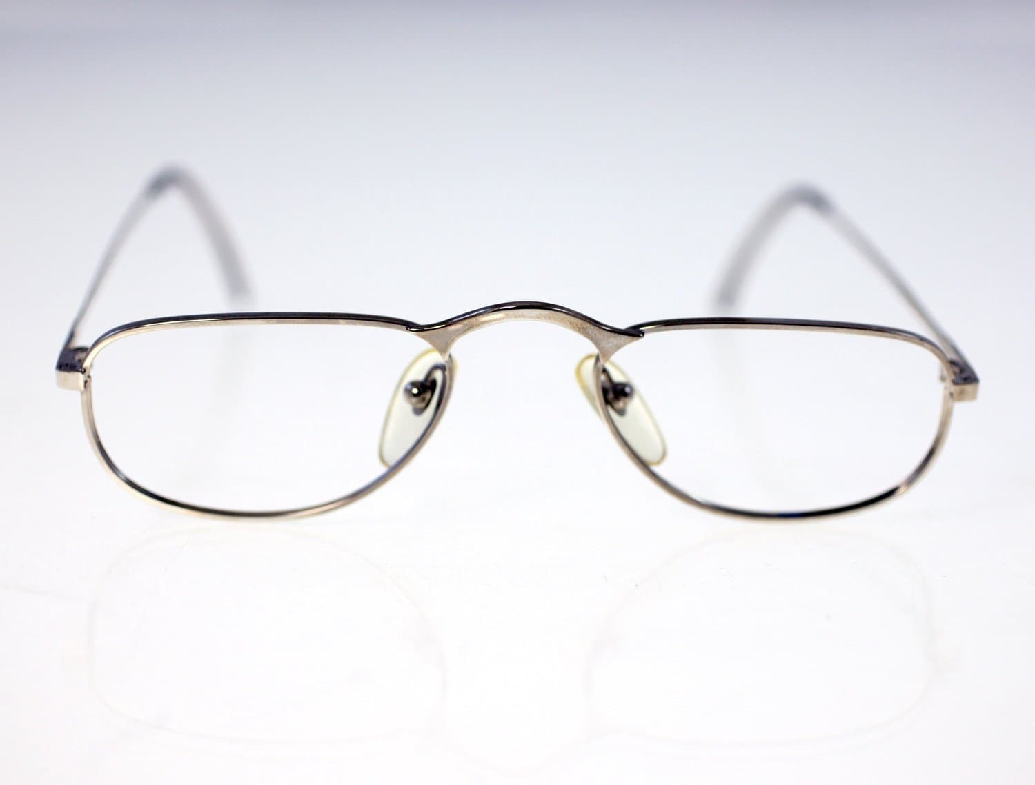 Marcel John Warden men's vintage metal frame eyeglasses-NO lenses-circa 1980s