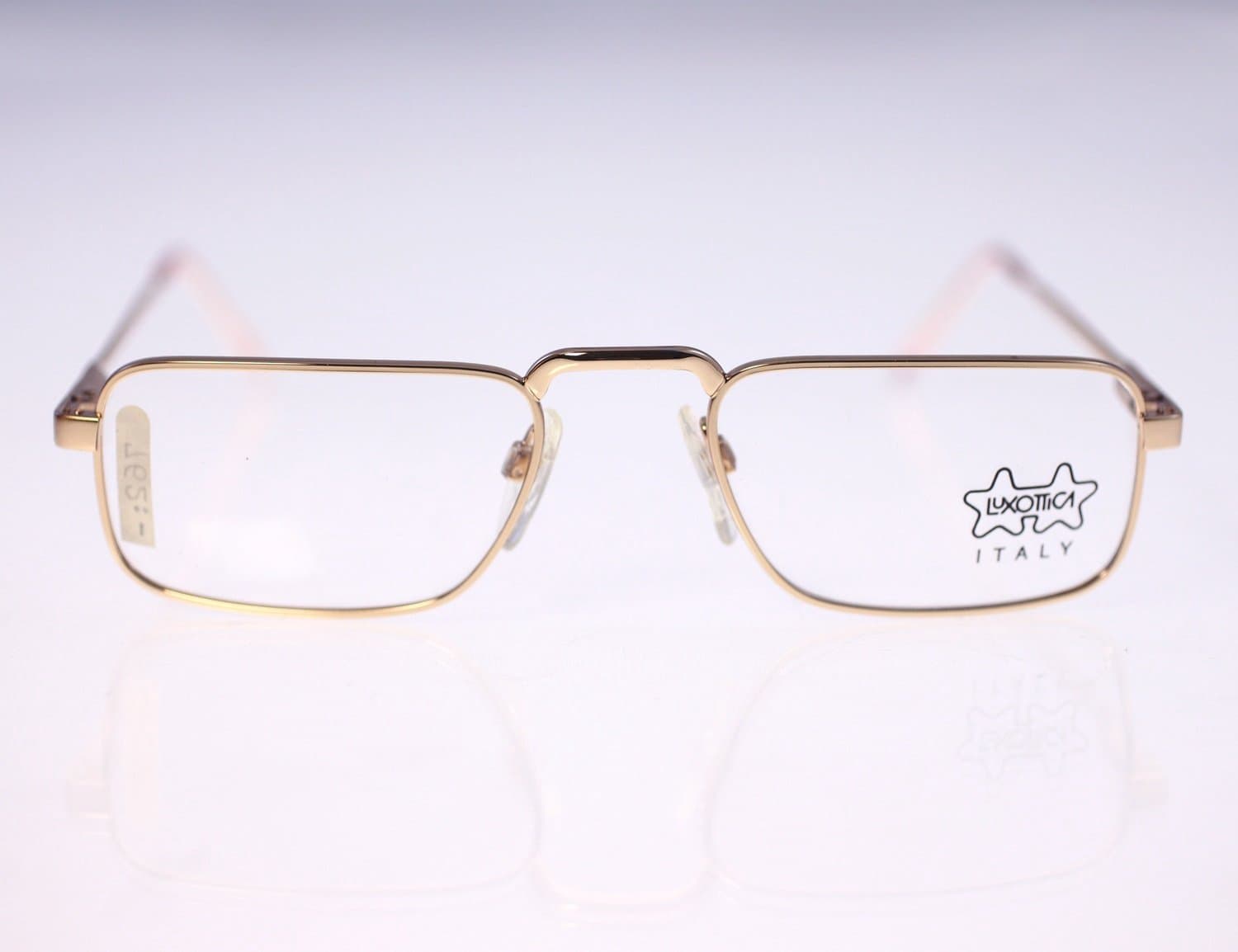 Luxottica 1131 GEP 18k - 145mm men's vintage eyeglasses + original clear lenses
