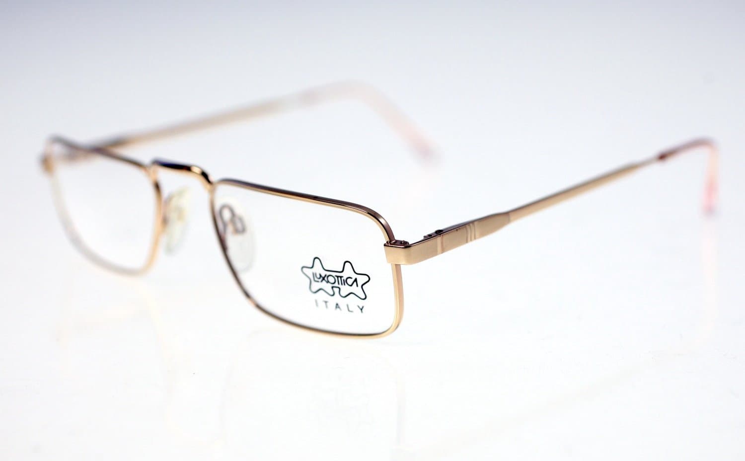 Luxottica 1131 GEP 18k - 145mm men's vintage eyeglasses + original clear lenses
