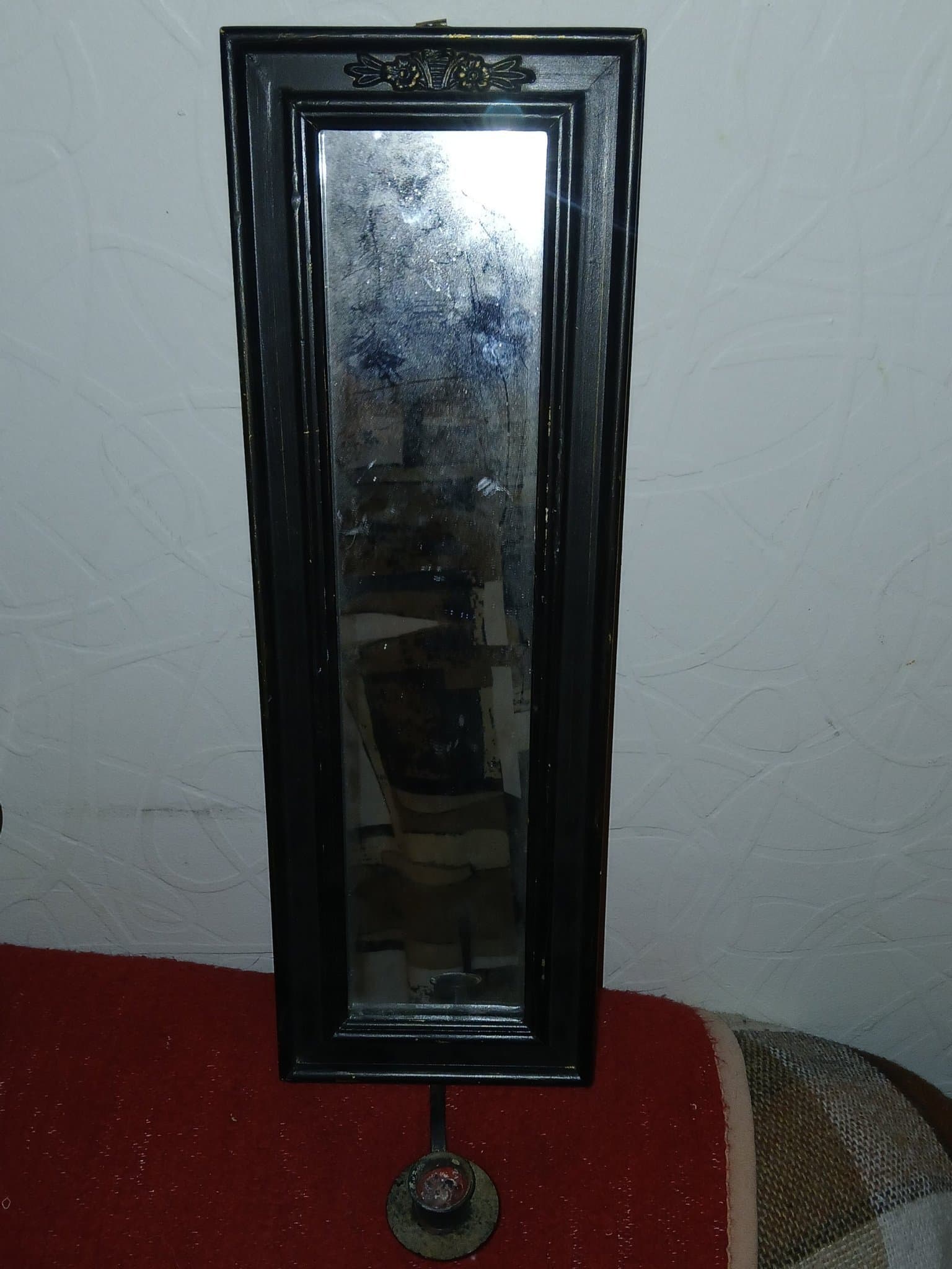 *** Spegel med ljushållare 45 cm