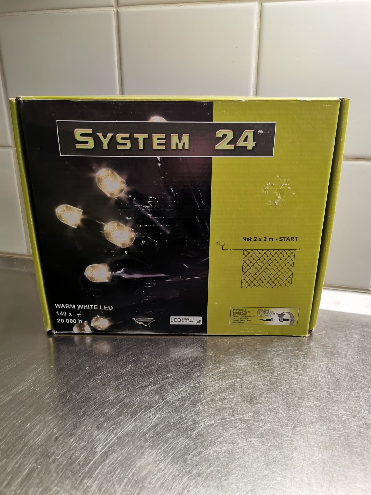System 24 LED Ljusnät 2x2m Varmvitt