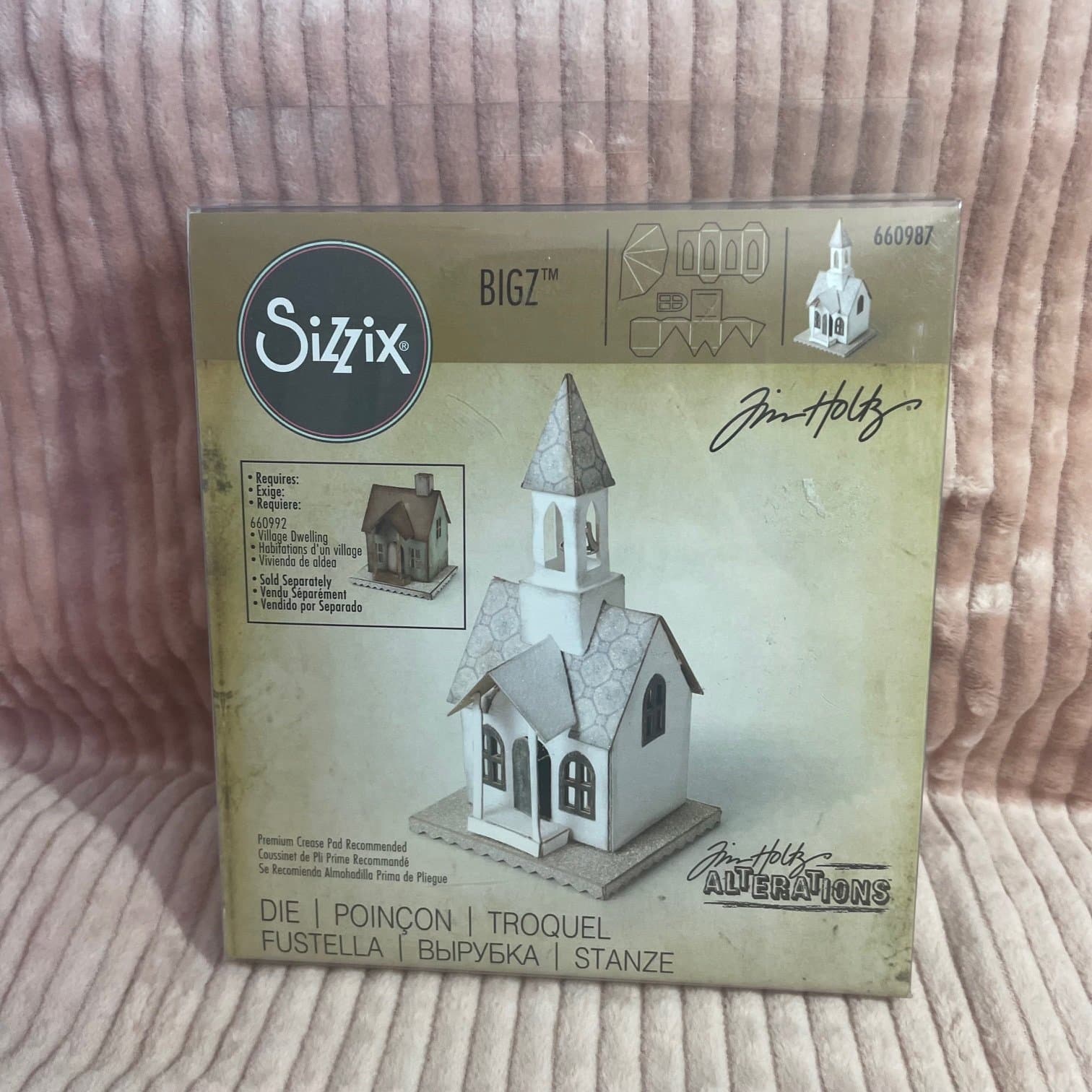 Sizzix Bigz Village Bell Tower Die 660987 Tim Holtz, Stans Scrapbookimg