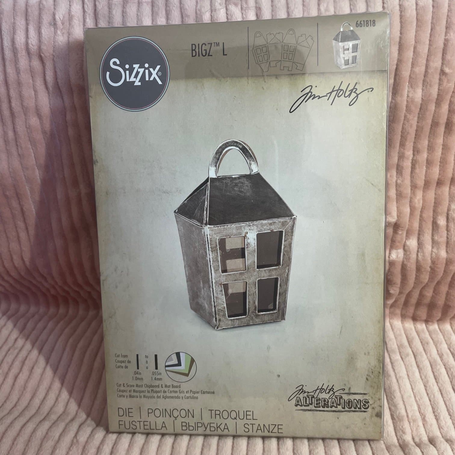 Sizzix Bigz L Die 661818 - Lantern Box av Tim Holtz, Stans Scrapbooking
