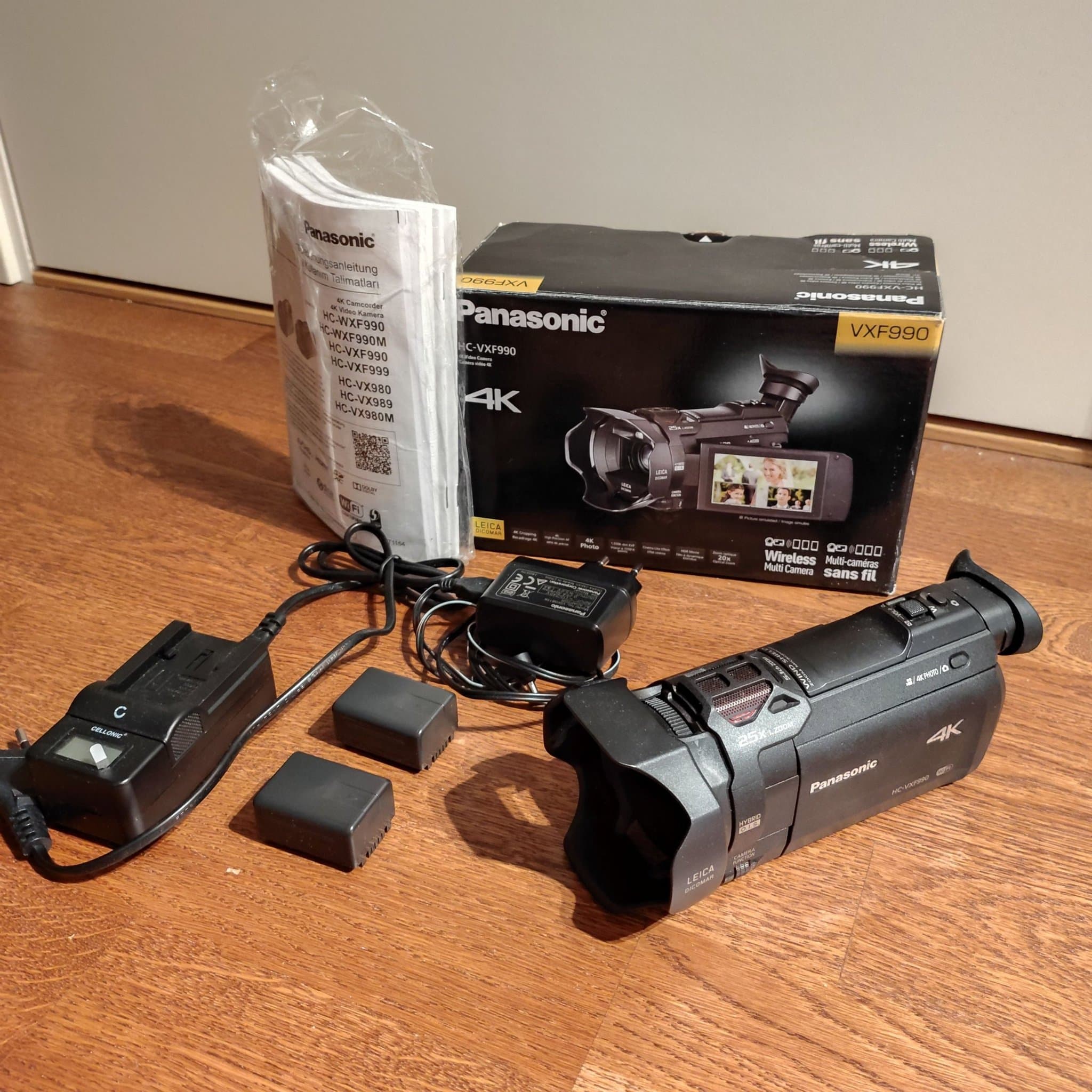 Panasonic 4K HC-VXF990 videokamera