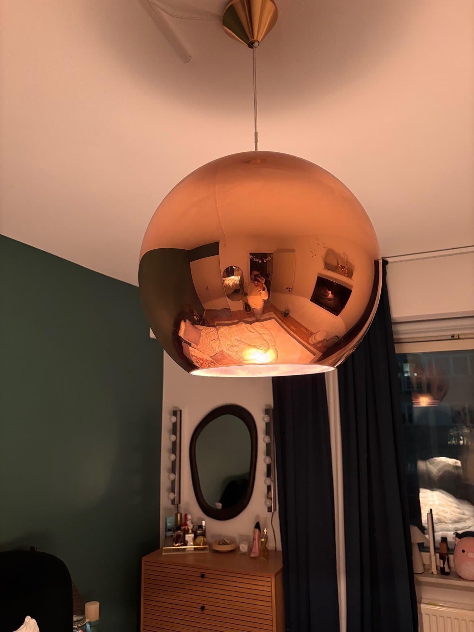 Tom Dixon Copper Round LED pendellampa Ø45
