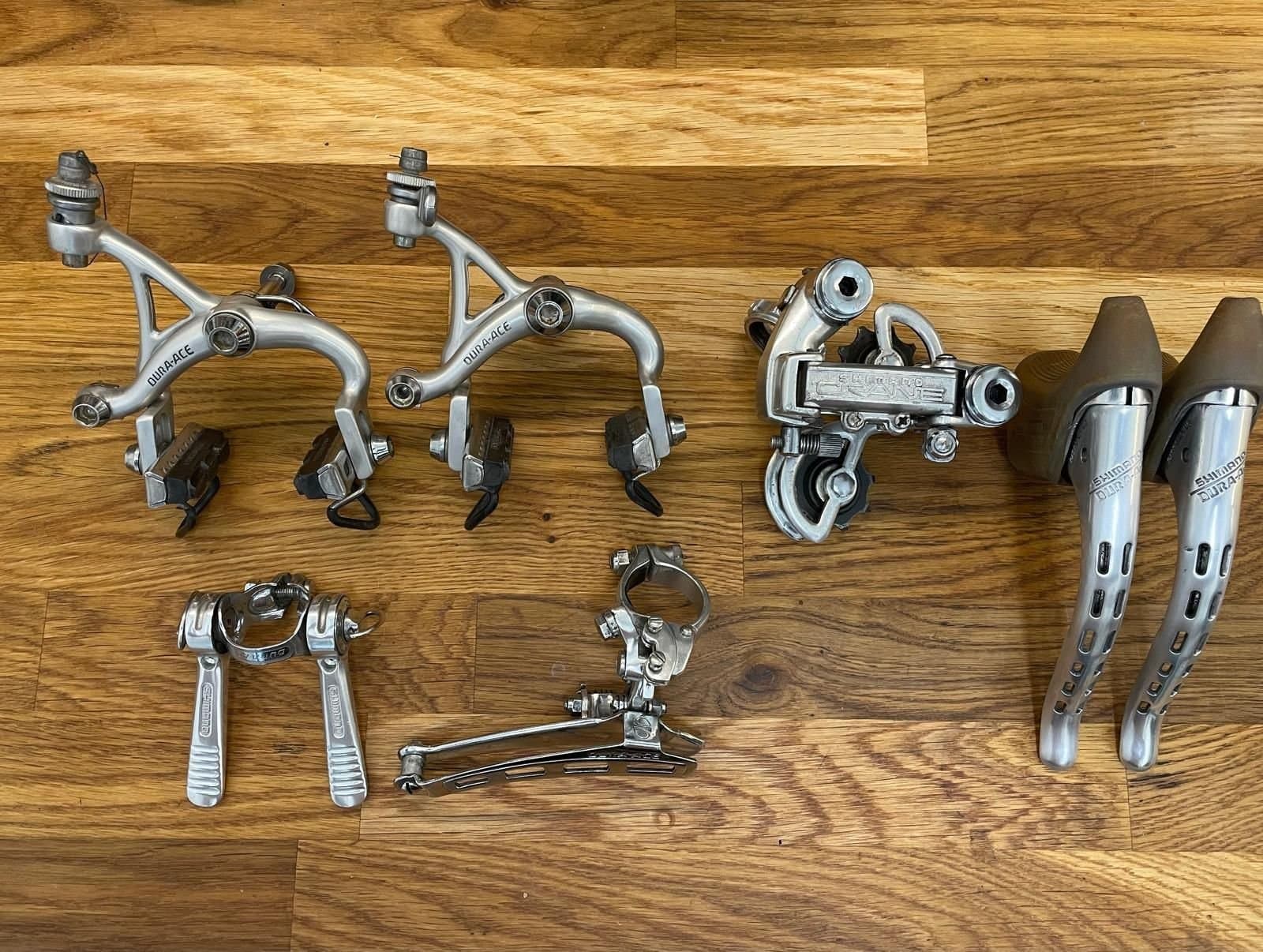Shimano Dura-Ace / Crane 1970s Vintage Racercykel Komplett Set