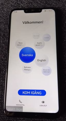 Huawei Mate 20 i återställning läge
