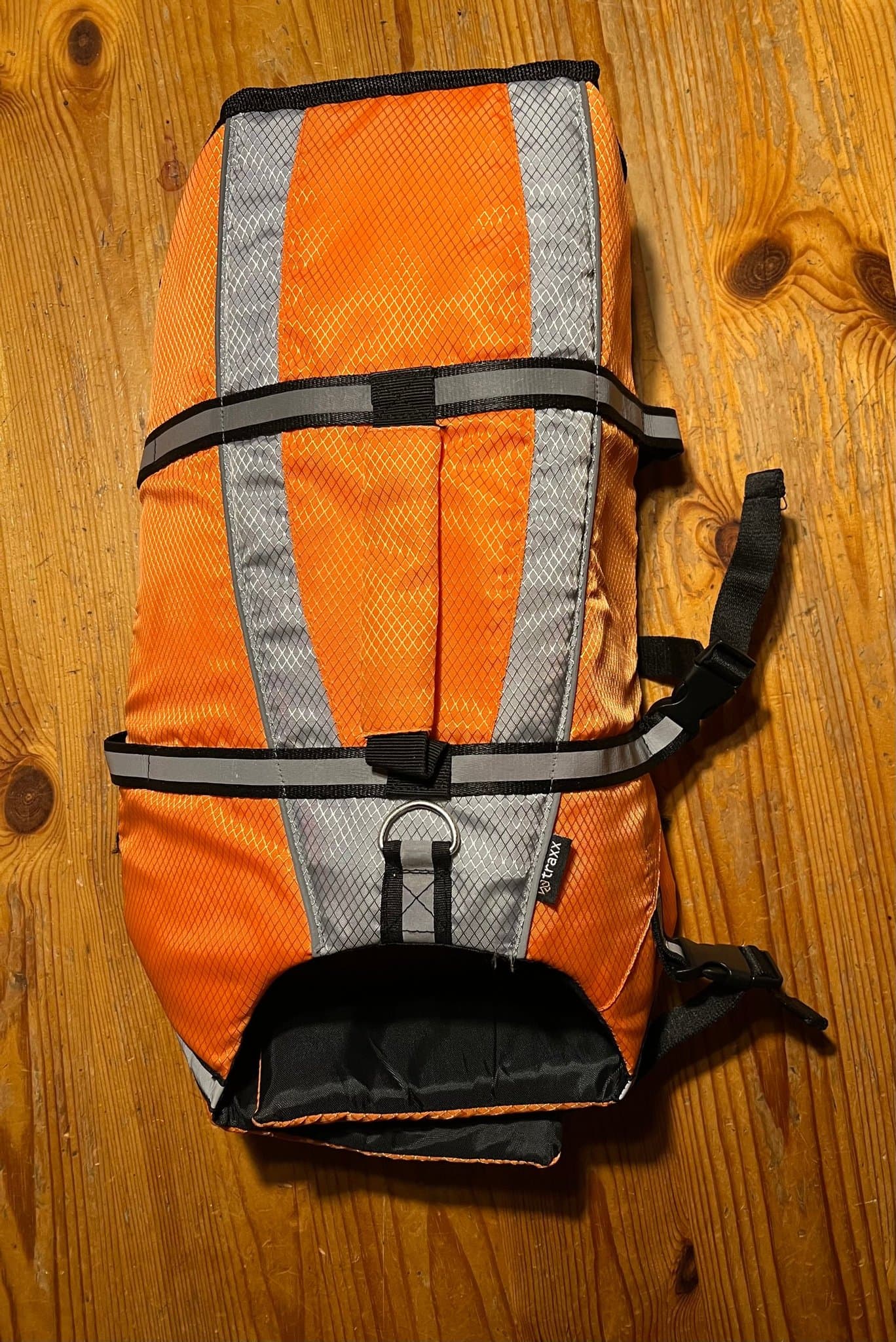 Traxx flytväst för hund, orange, storlek M