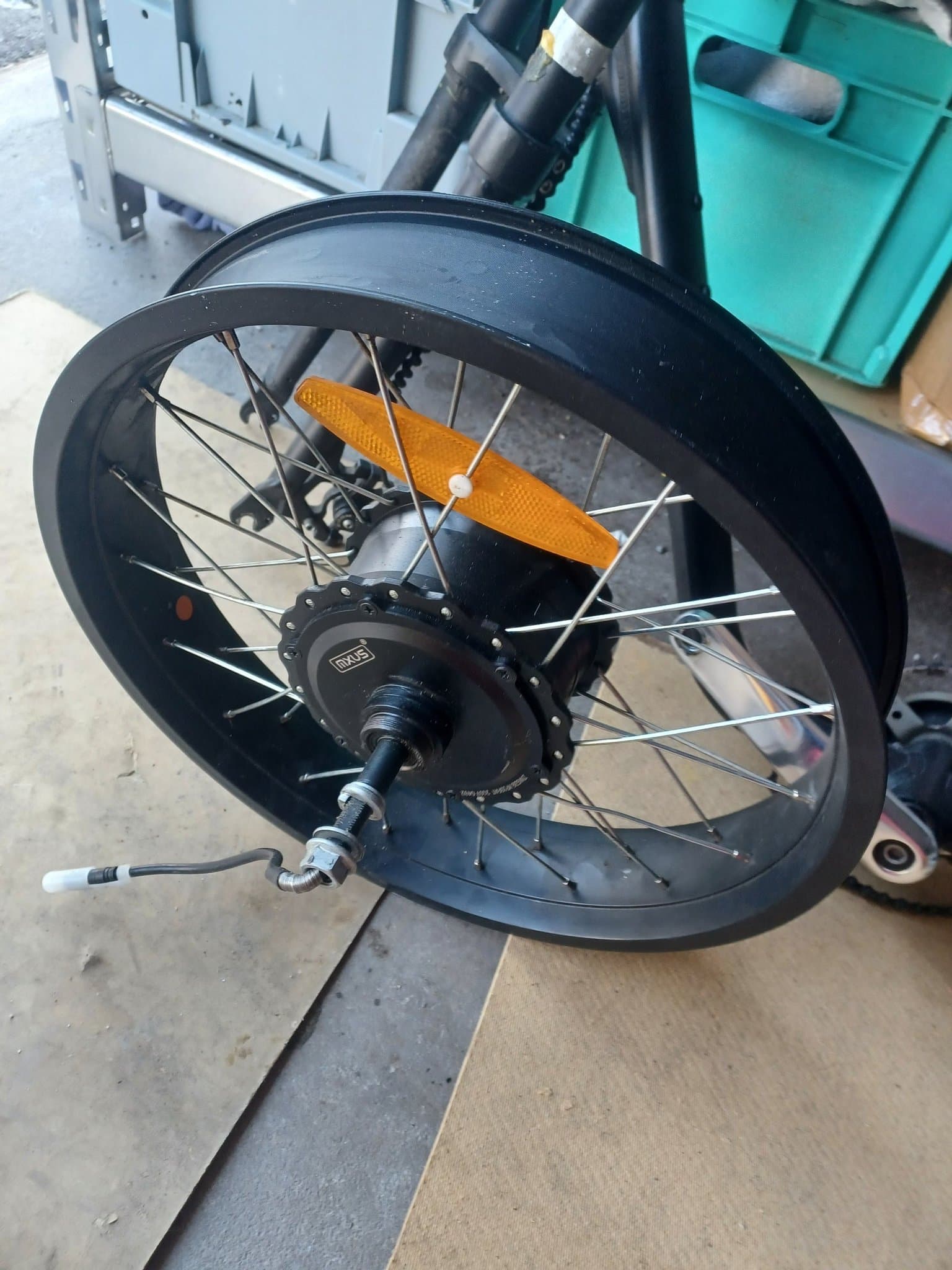 Navmotor 250W/500W 36/48v Mxus Bakhjul 20tum med motor för elcykel