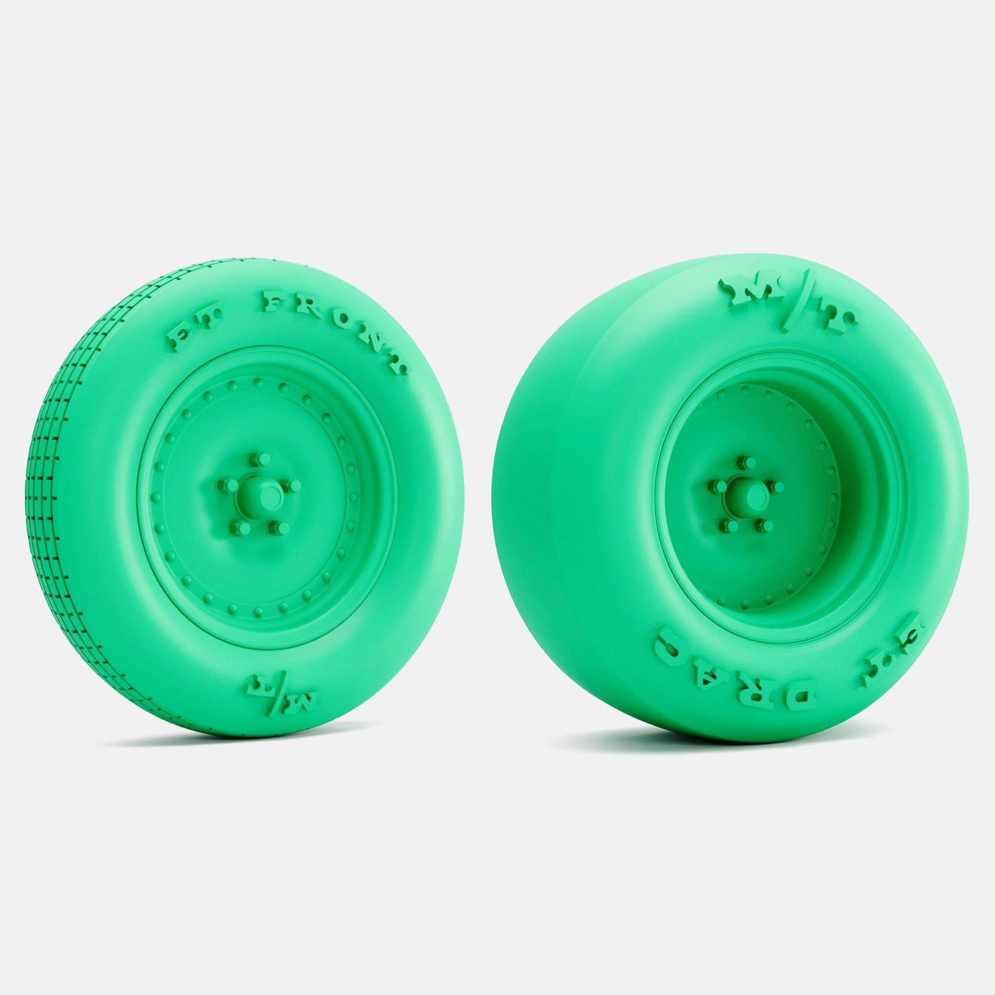 15x3.5 15x10 Center Line Auto Drag 2.0 Wheels, MT Tires, and Brake 1/25