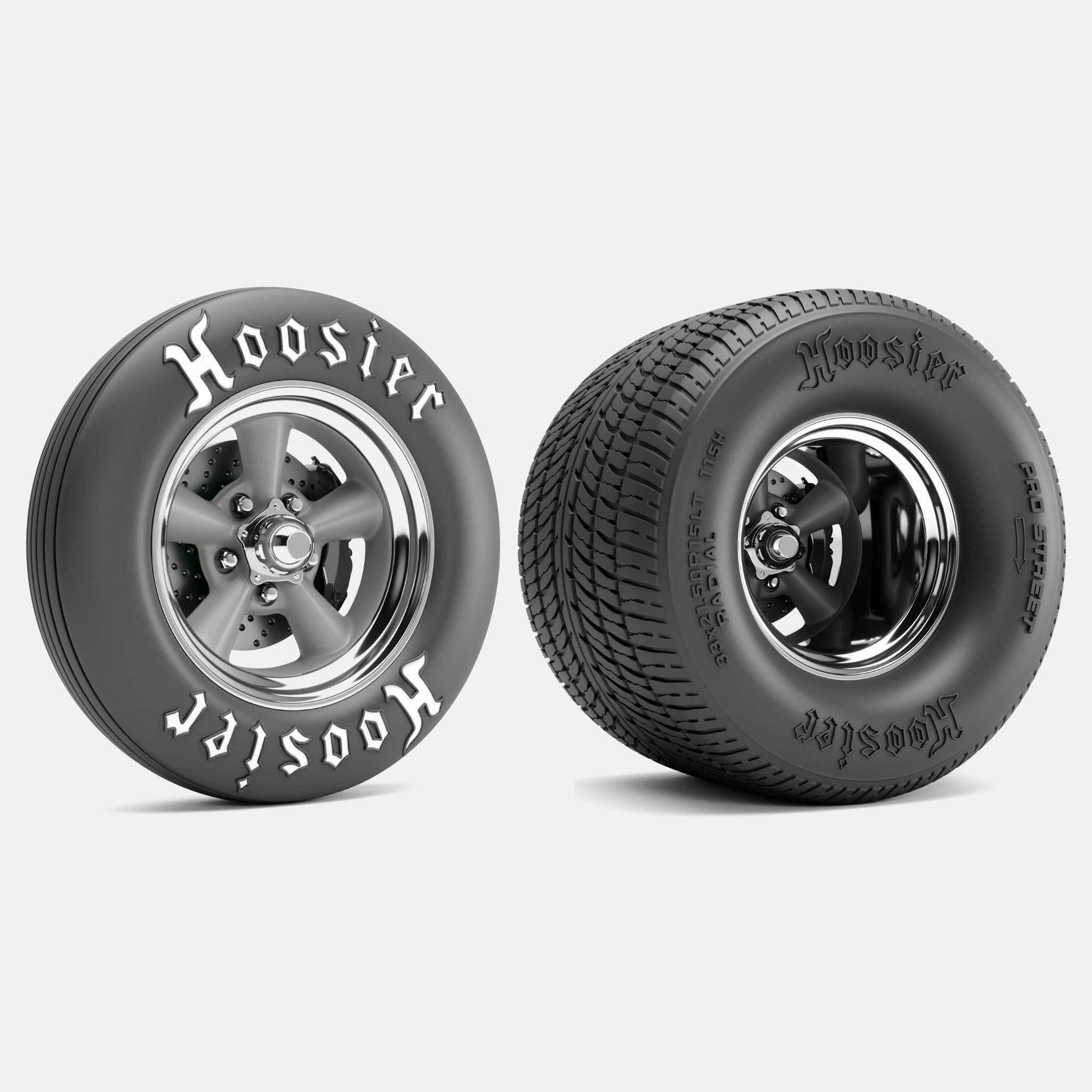 15x4.5 & 15x15 Torq Thrust D Wheels, Hoosier Tires, and Brake 1/25