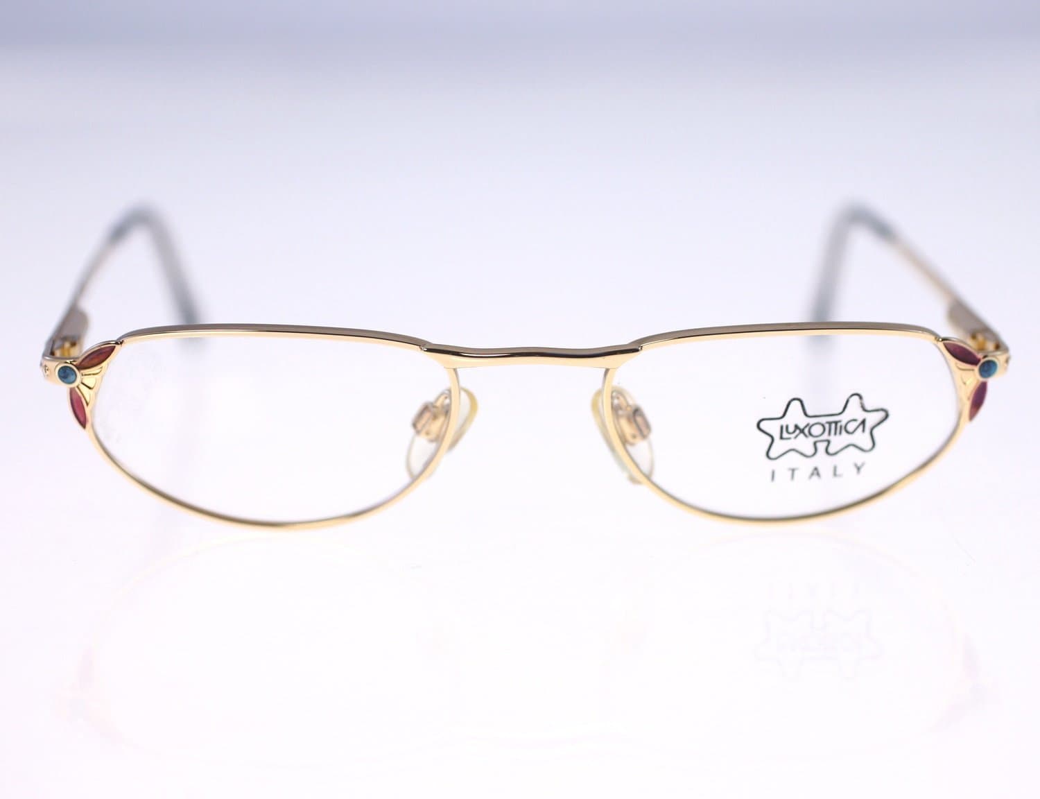 Luxottica 2173 G541 GEP 18k ladies vintage eyeglasses-original clear lenses-NEW