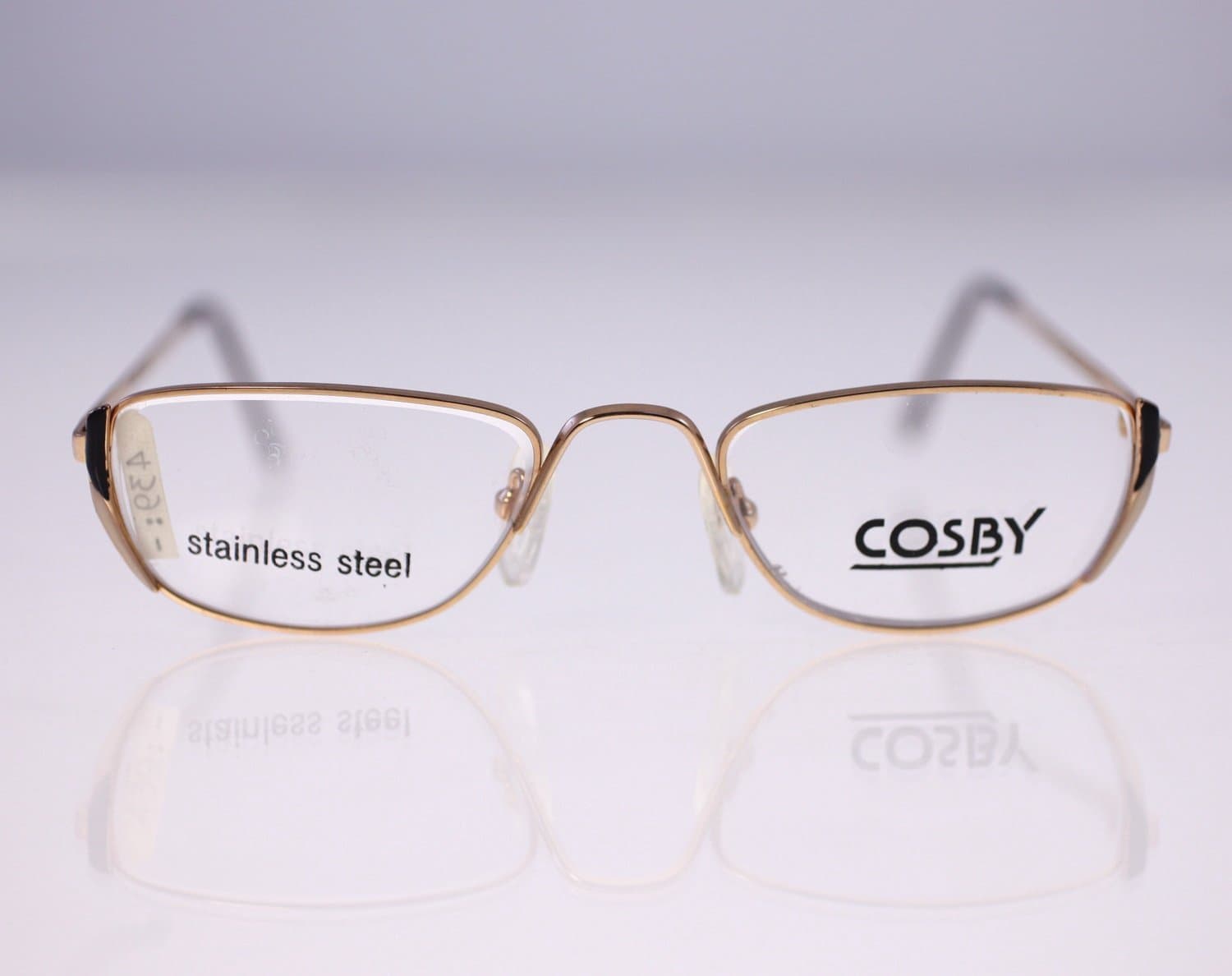 Cosby 4732 stainless steel ladies gold-tone eyeglasses-original clear lenses-NEW
