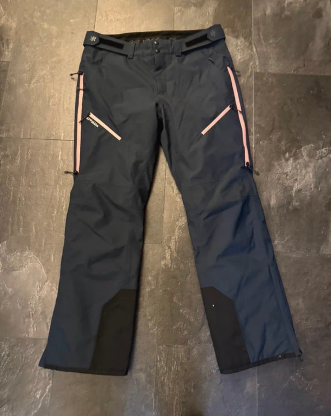 Áhkká mörk marinblå skidbyxor 44