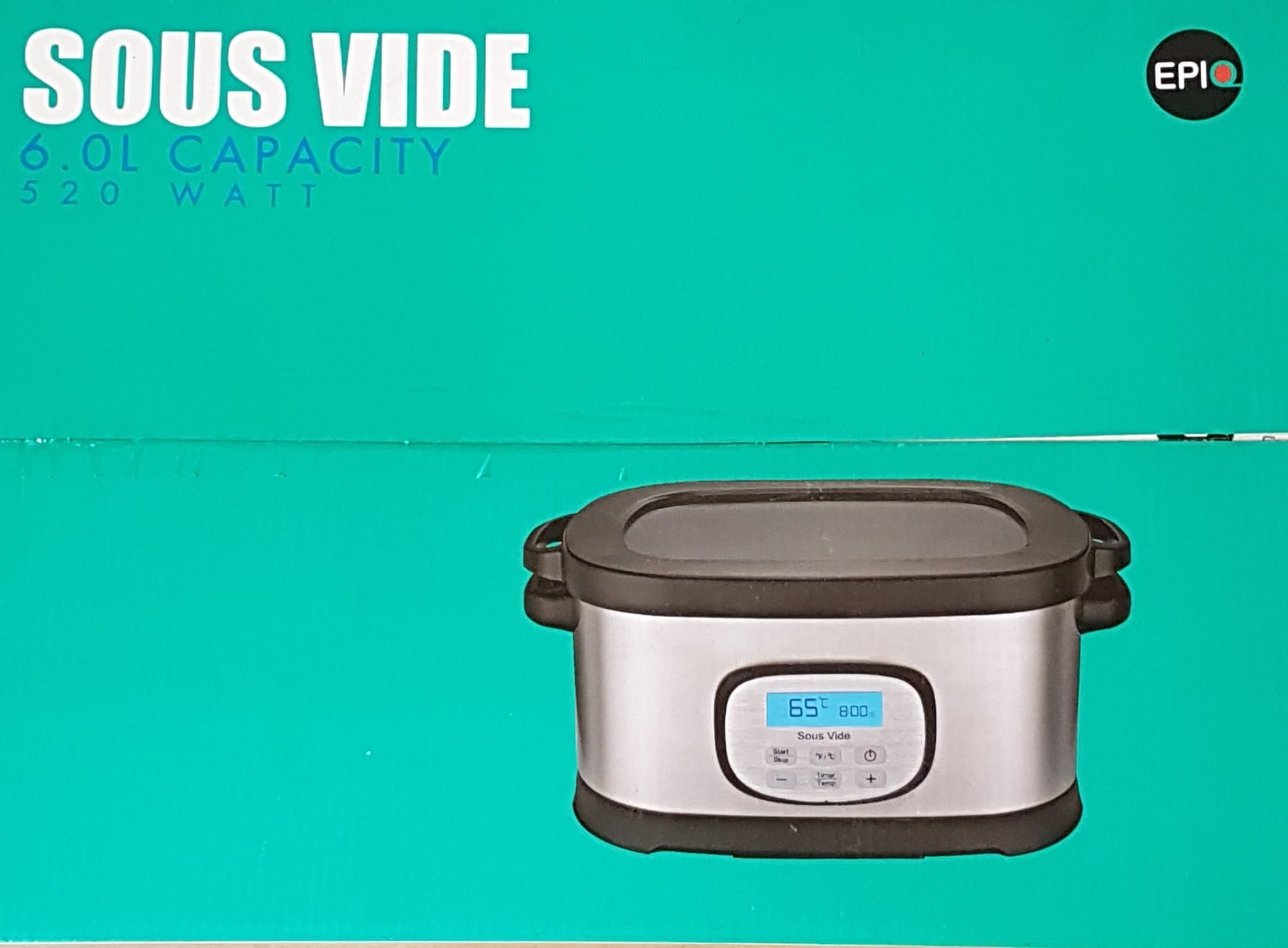 Sous Vide vakuumkokare ?8,5 l kapacitet / 6 l matlagningskapacitet ?520 w effekt