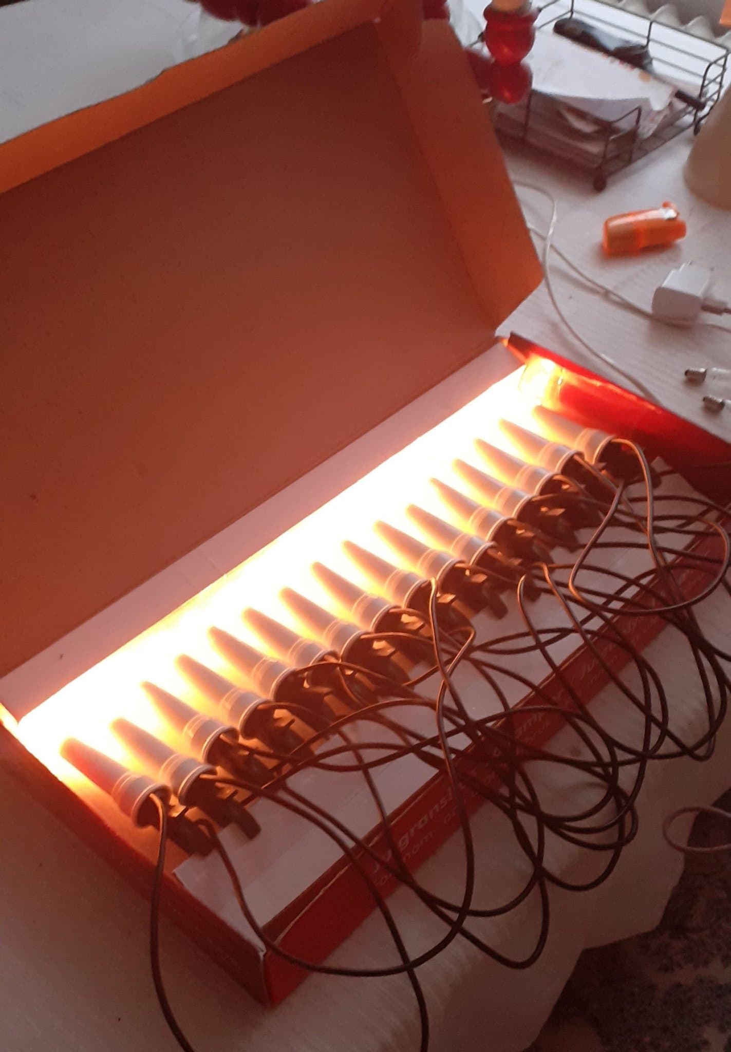 Julgransljus 16 lampor, ljusslinga