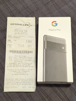 Google Pixel 6 Pro 5G 128GB Svart ny och oöppnad, kvitto, olåst!