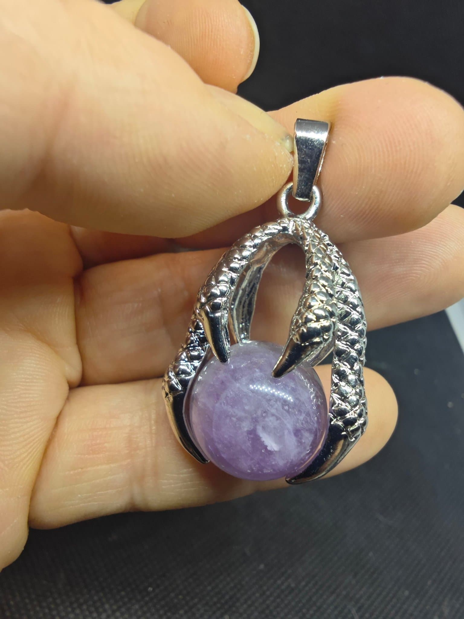 Ametist hänge sten kristall