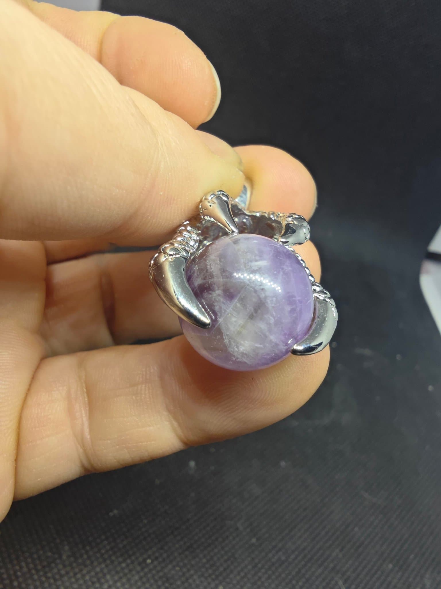 Ametist hänge sten kristall