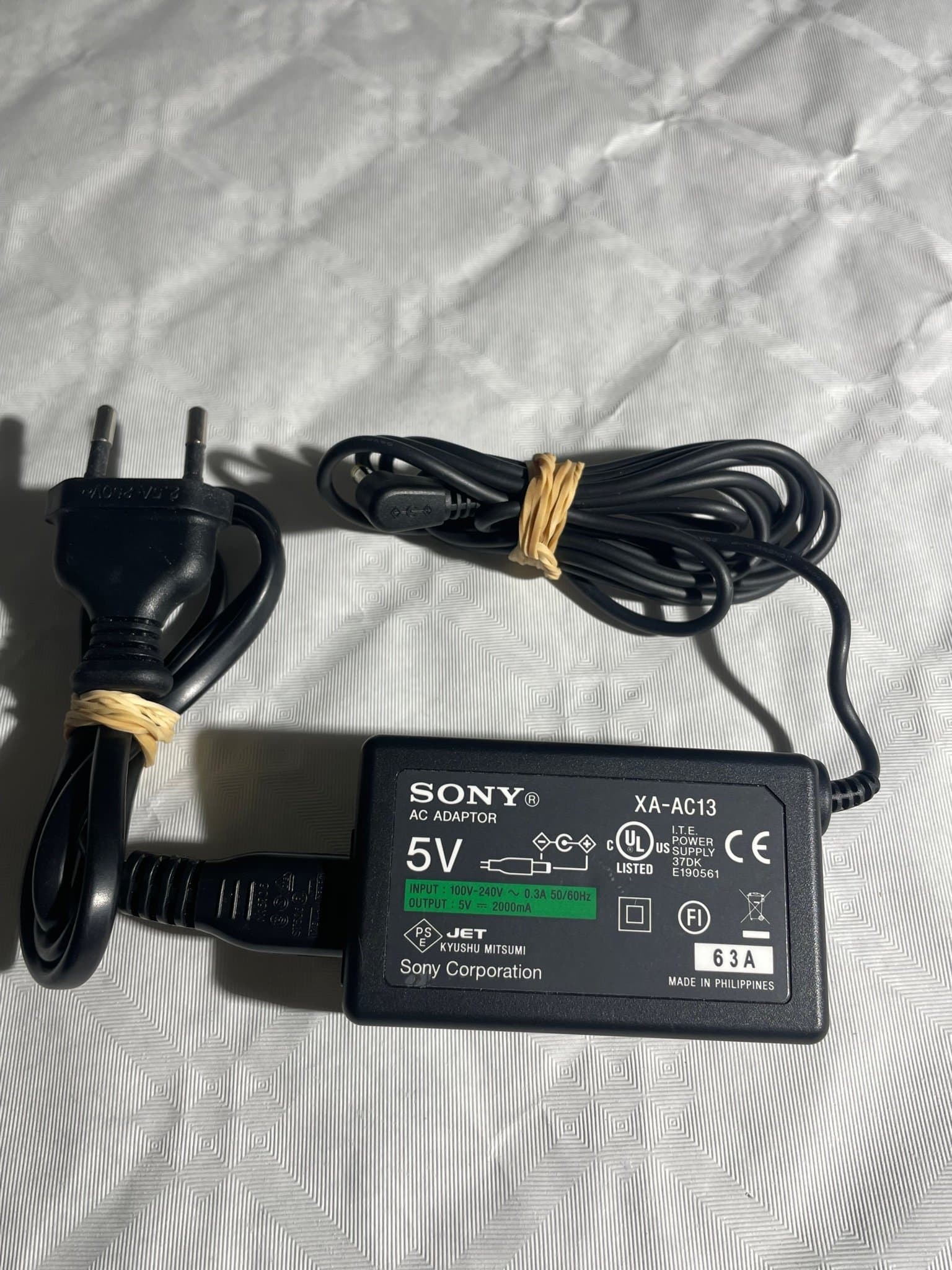 Sony original XA-AC13 AC Adapter med nätsladd (beg)