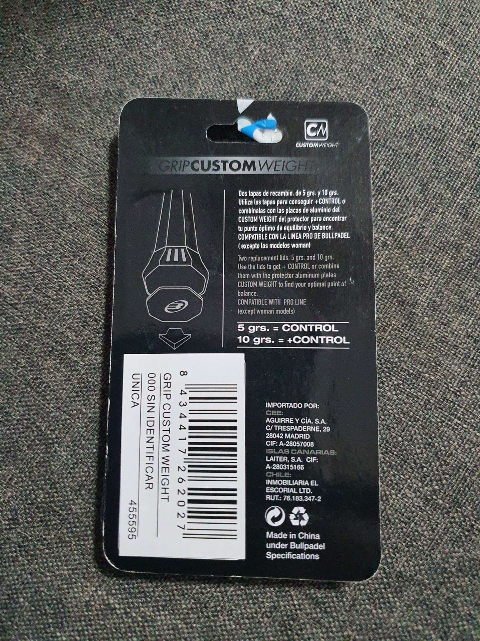 Bullpadel Grip Custom Weight