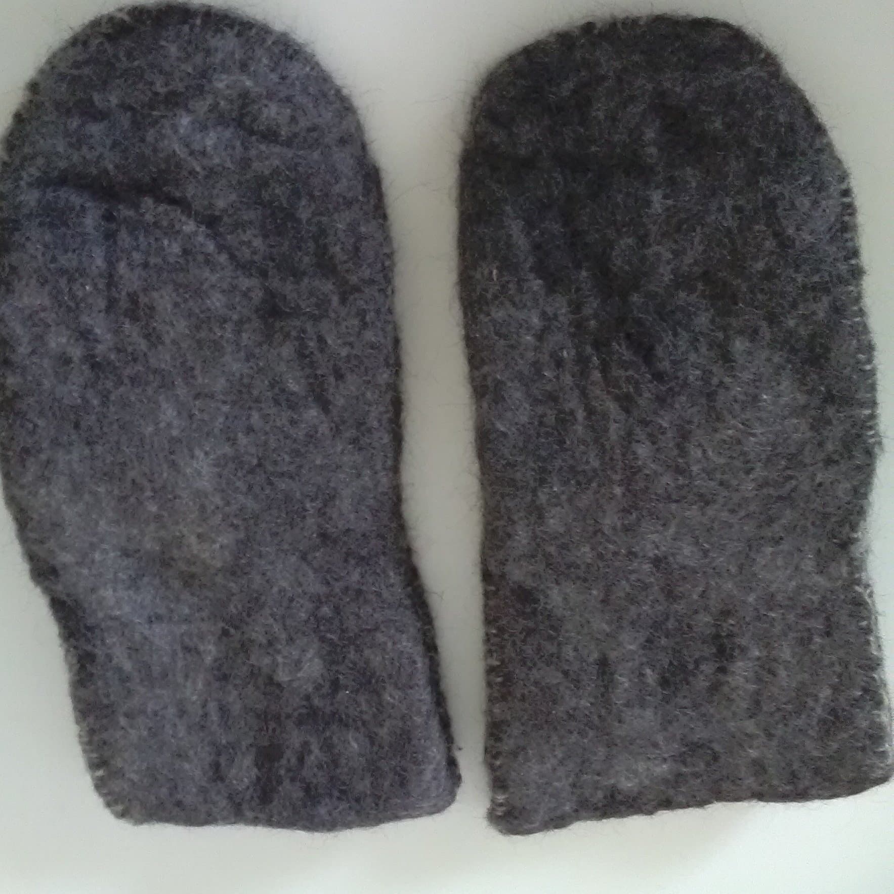 Vante tumvante tovad ull varm unisex hantverk hemslöjd