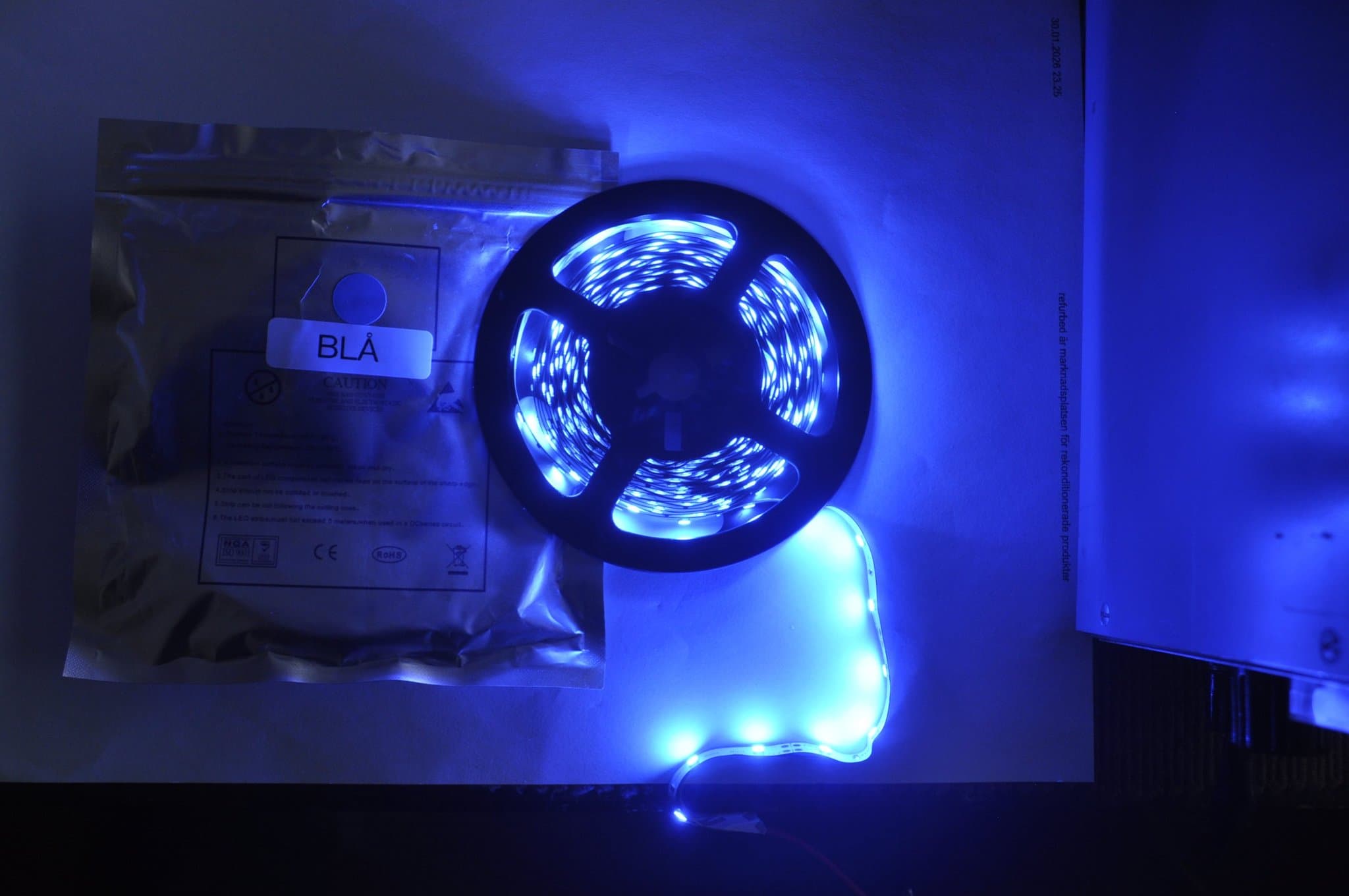 2-packade bra för växter LED-list Blå 10 meter