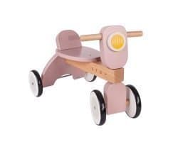 STOY, Trehjuling, vintage gåbil, Rosa Trä Leksak, slutsåld, julklapp