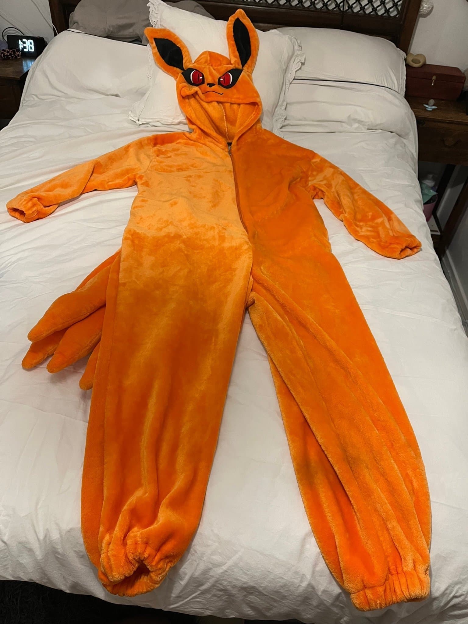 Uzumaki Kurama Kyuubi Fox Cosplay Costume Kigurumi Vuxen