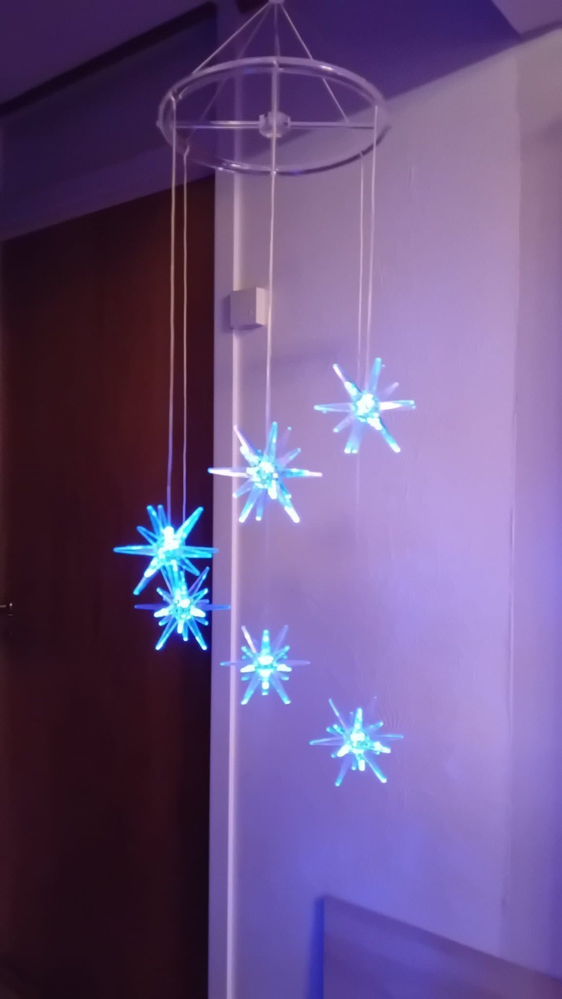 Ljusmobil 3D stjärna, fönsterlampa LED i originalkartong