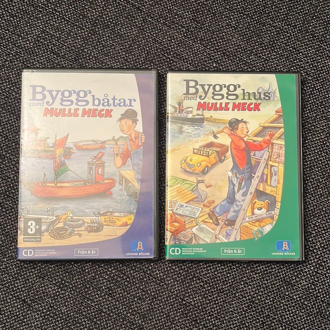 Bygg Båtar och Bygg Hus med Mulle Meck Pc Spel