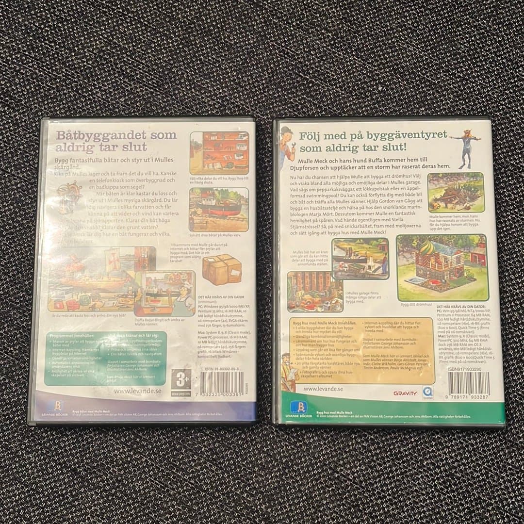 Bygg Båtar och Bygg Hus med Mulle Meck Pc Spel