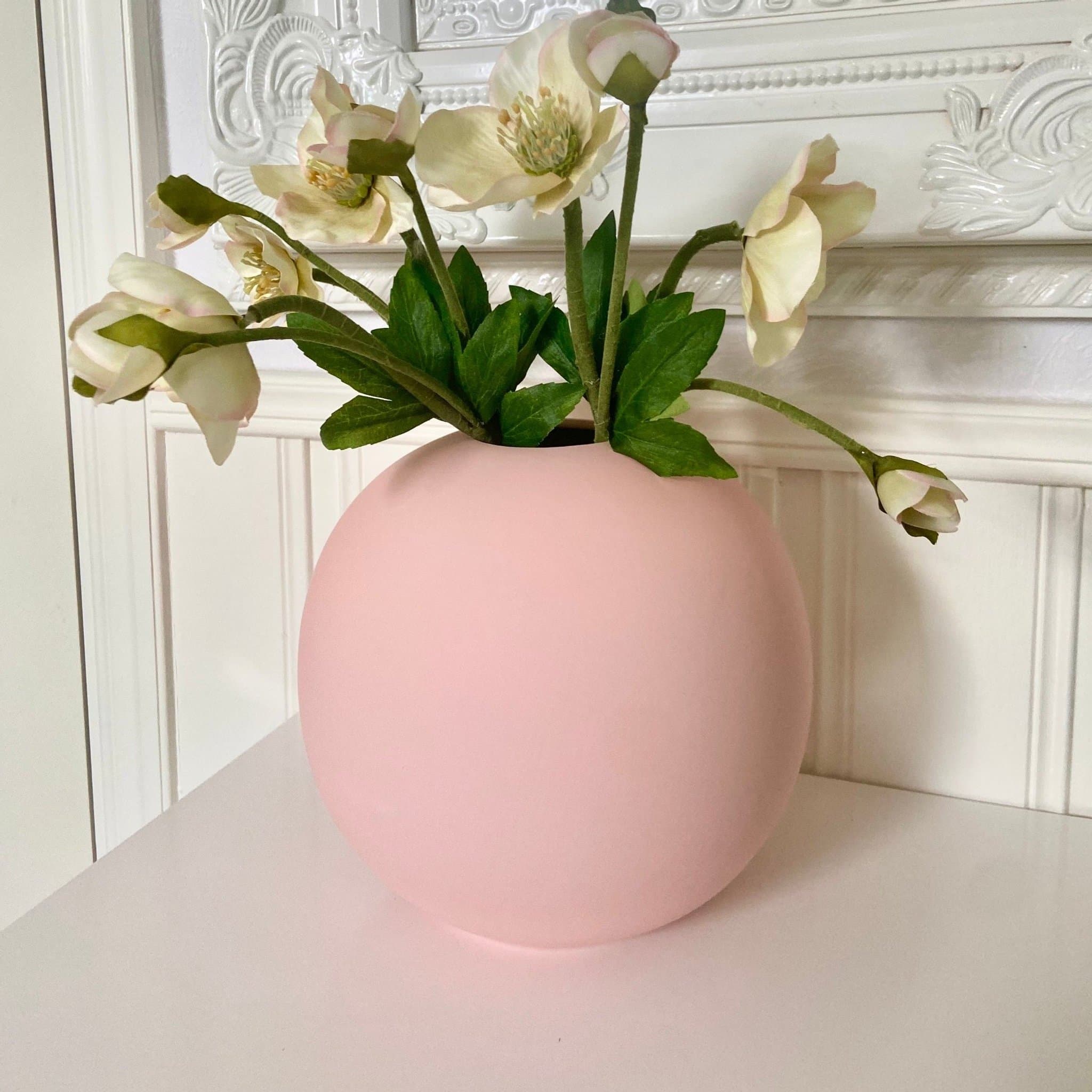 Cooee Design Ball Vas 20cm Rosa utgått Matt Rund