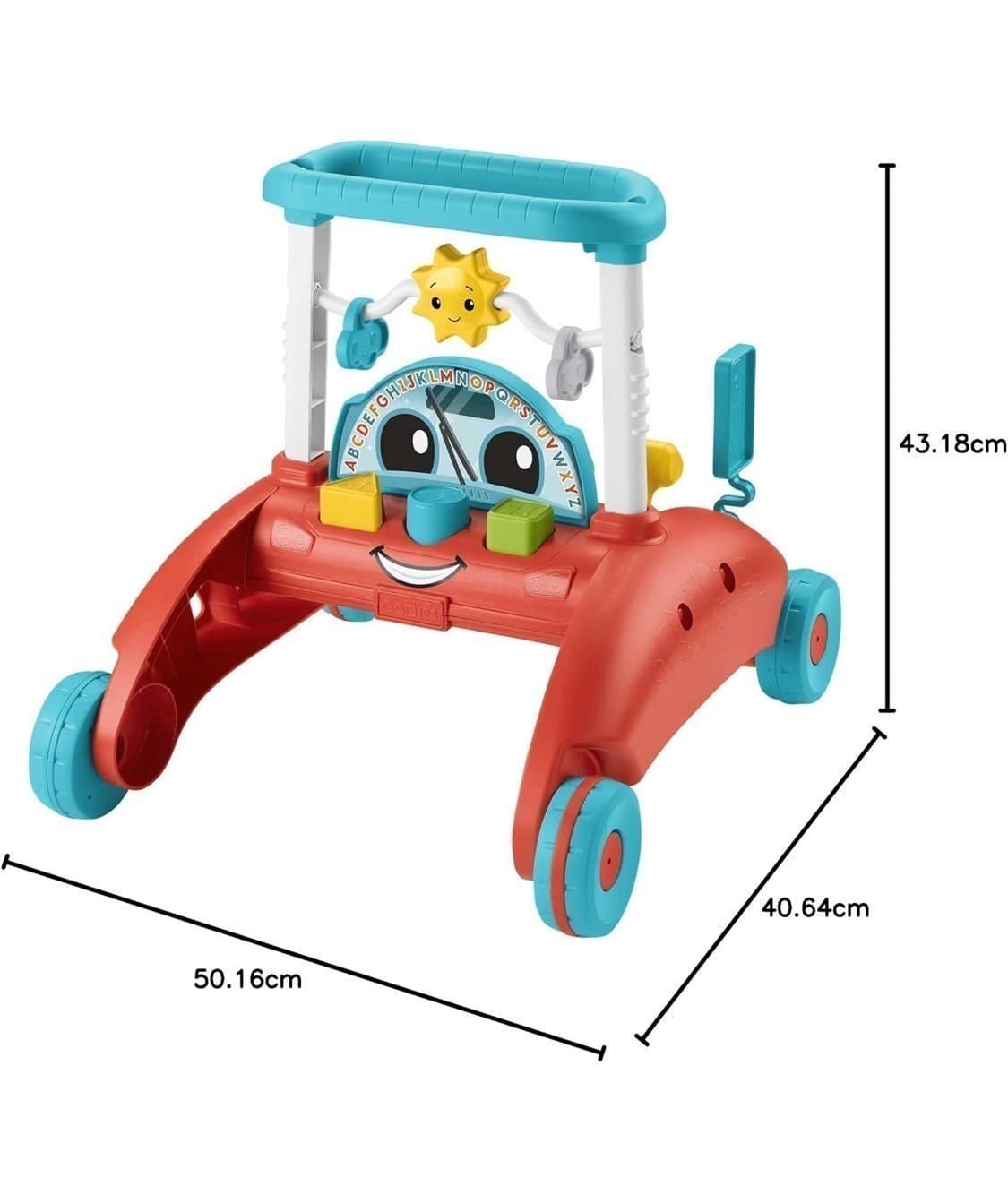 Fisher Price 2-sidig bil-gå-bil, växande interaktivt spelcenter med låtar