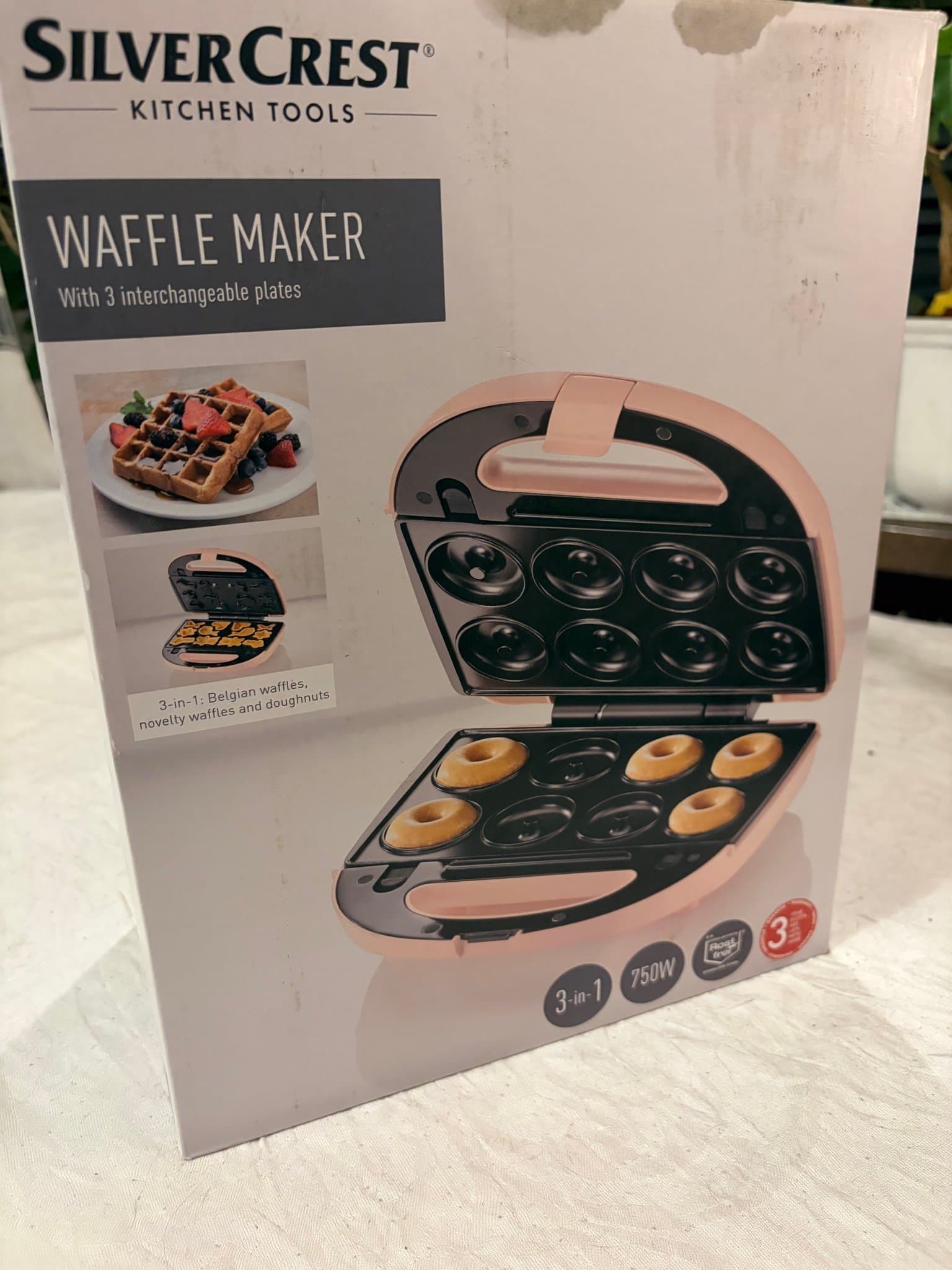 Silvercrest Våffeljärn med 3 utbytbara plattor