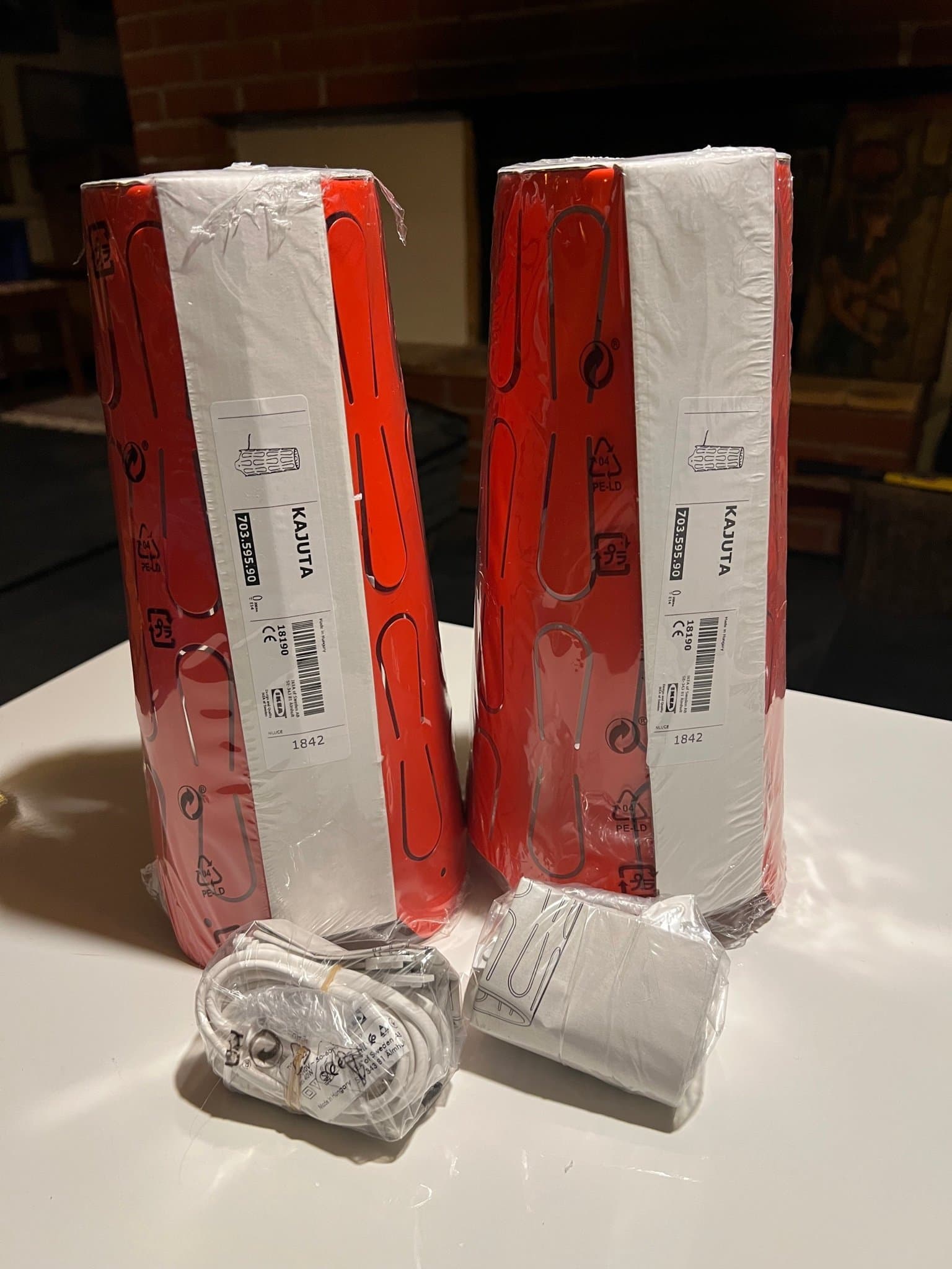 IKEA KAJUTA bordslampaX2