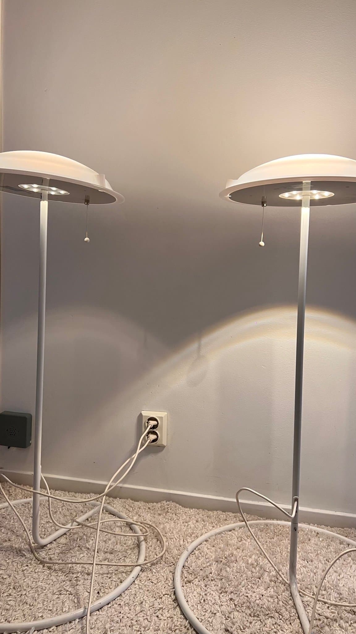 2 st vintage IKEA Golvlampor