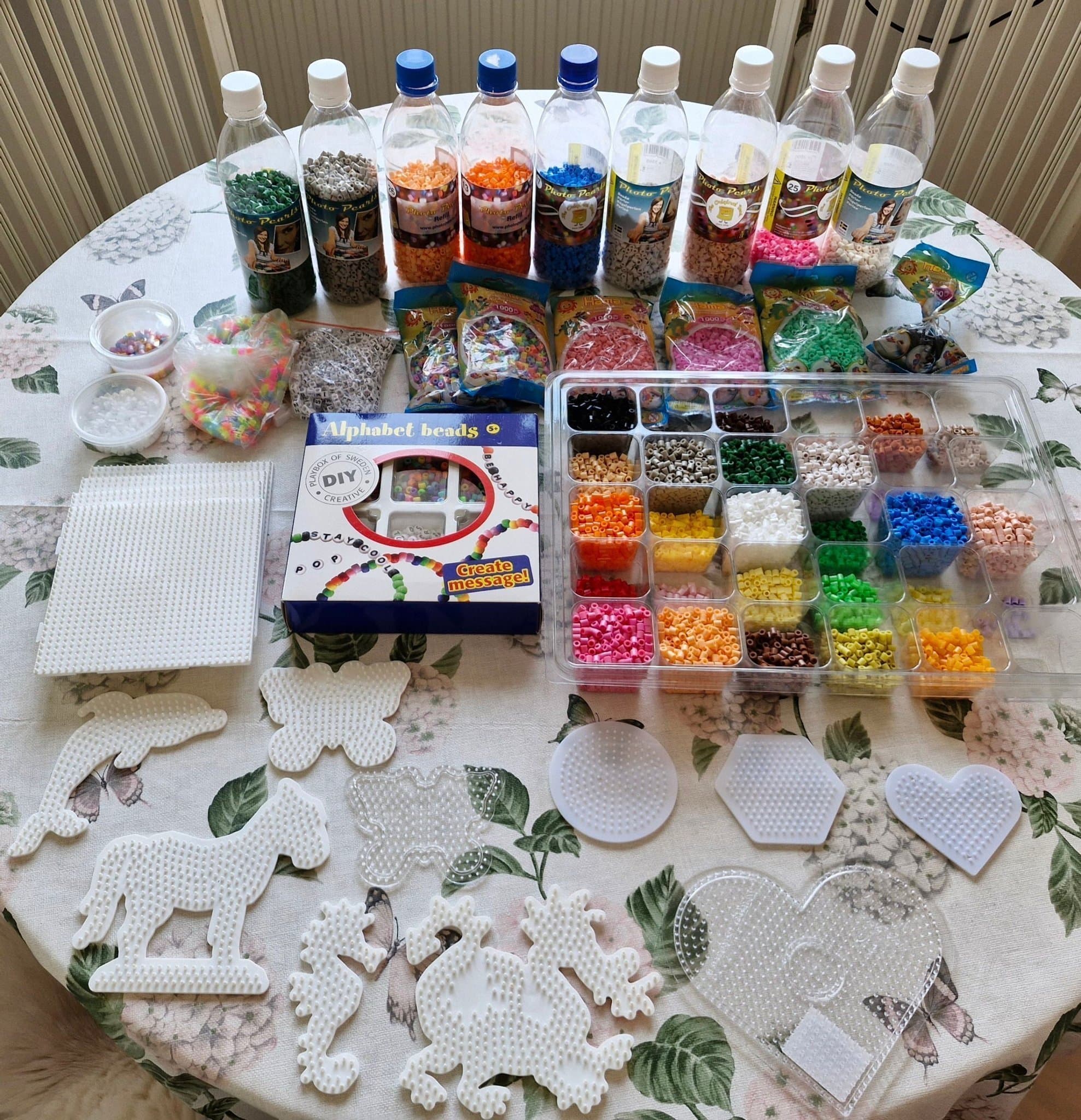 Stort Pärlplatteset med Mönsterbok