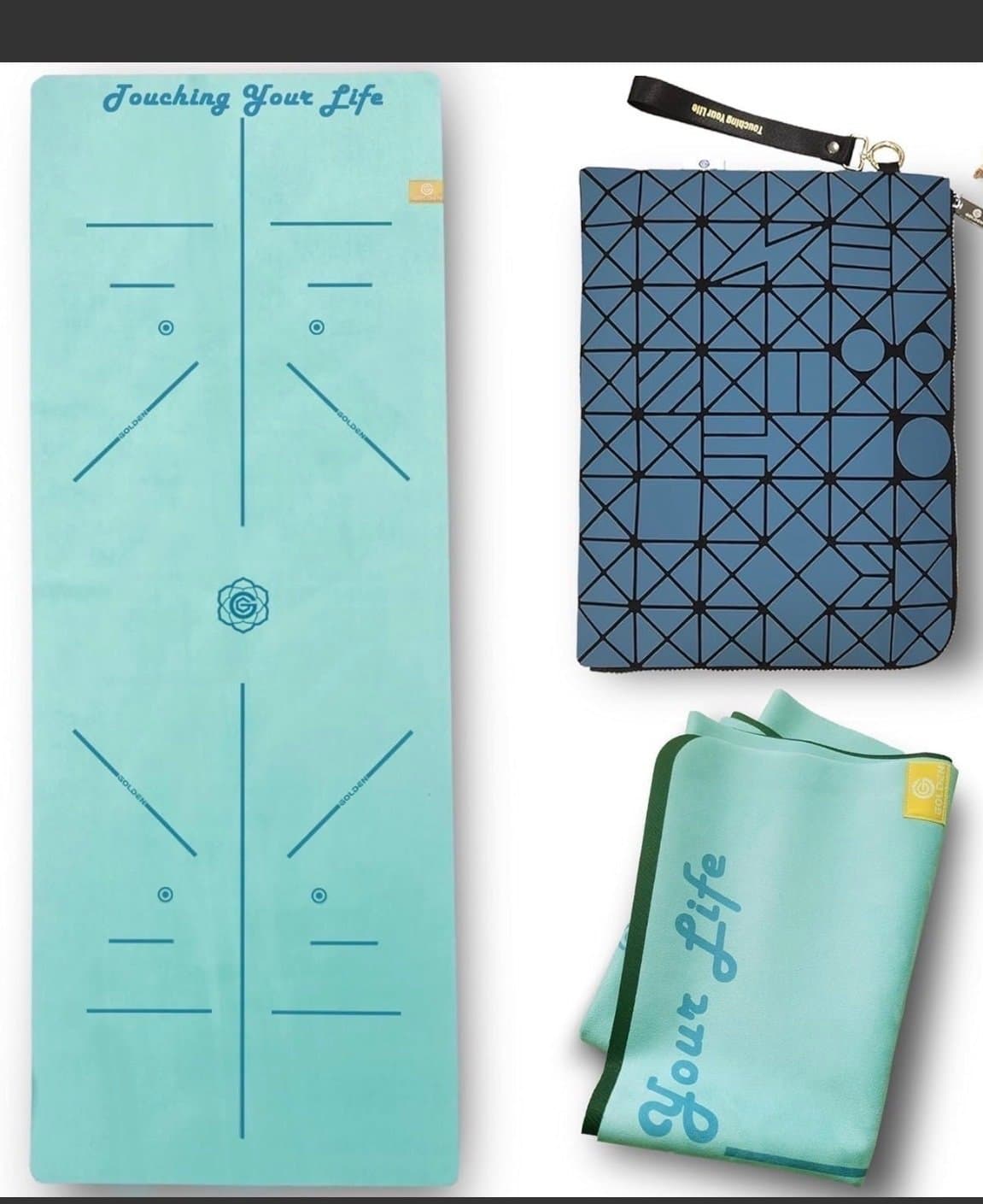 Yogamatta med tillbehör