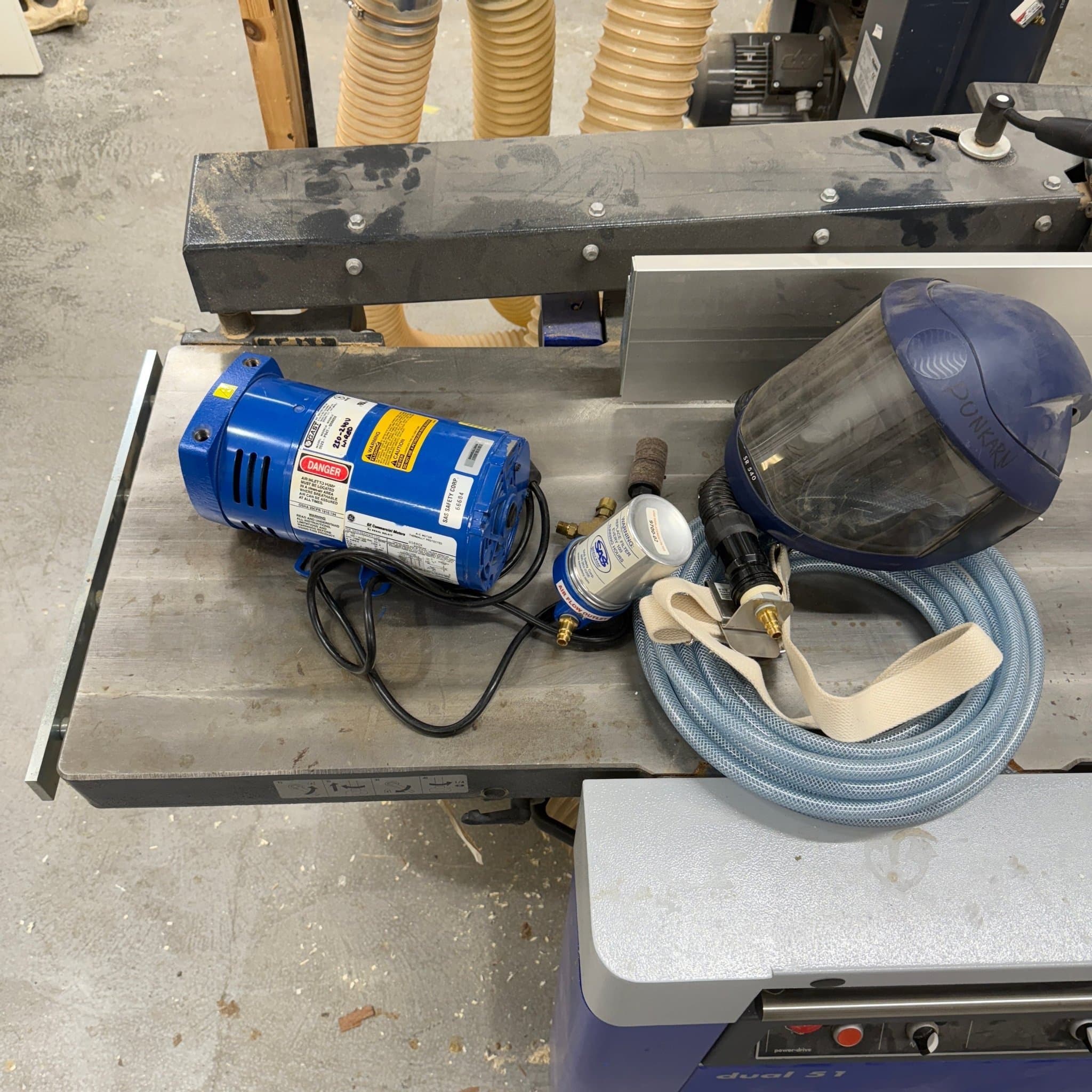 Sundström 540 Tryckluft mask friskluftspump lackering andningsskydd 3M versaflo