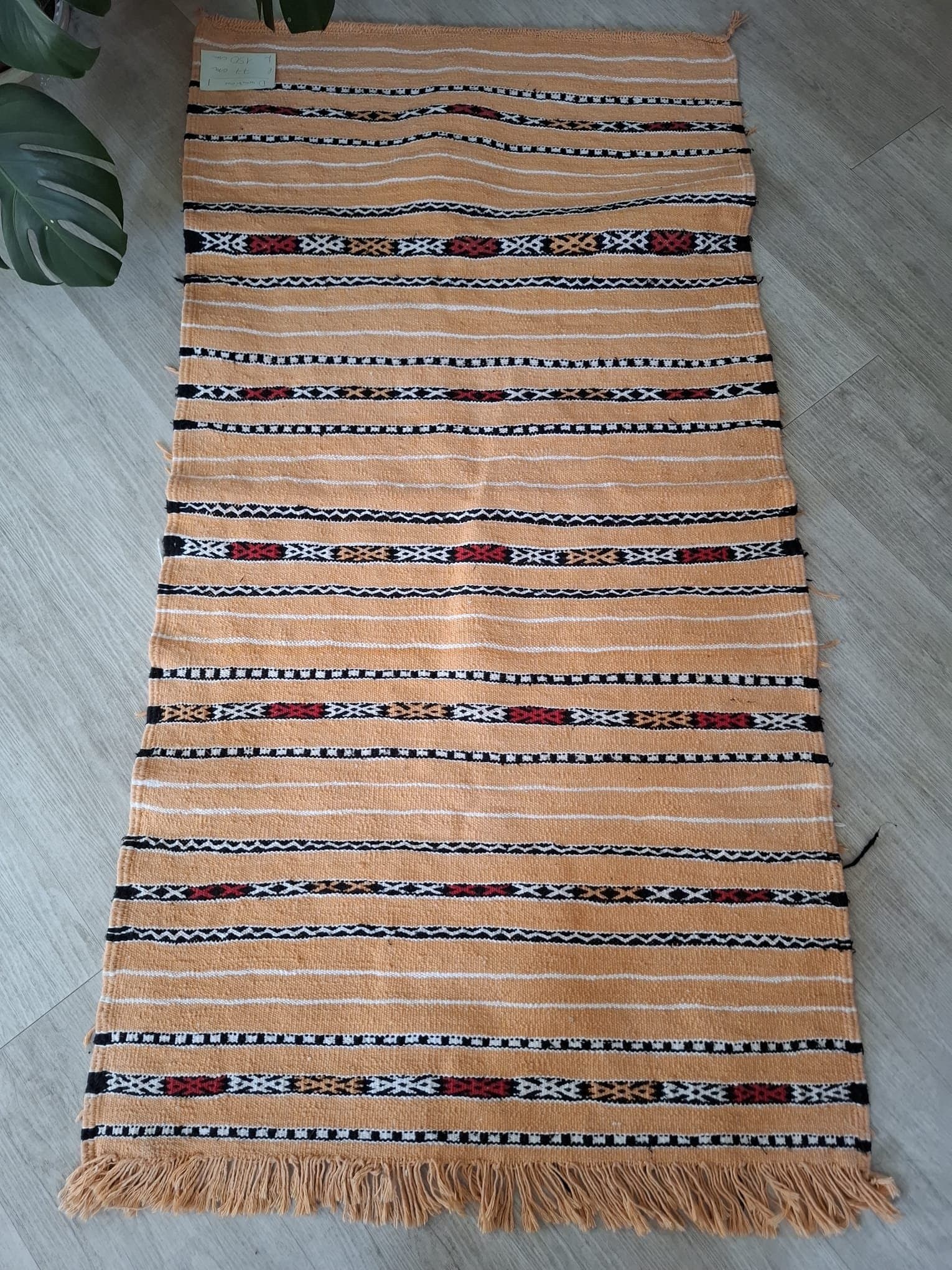 Vintage Berber matta handgjord – Unik pjäs – Handvävd