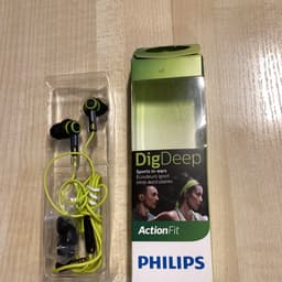 Philips ActionFit DigDeep Hörlurar