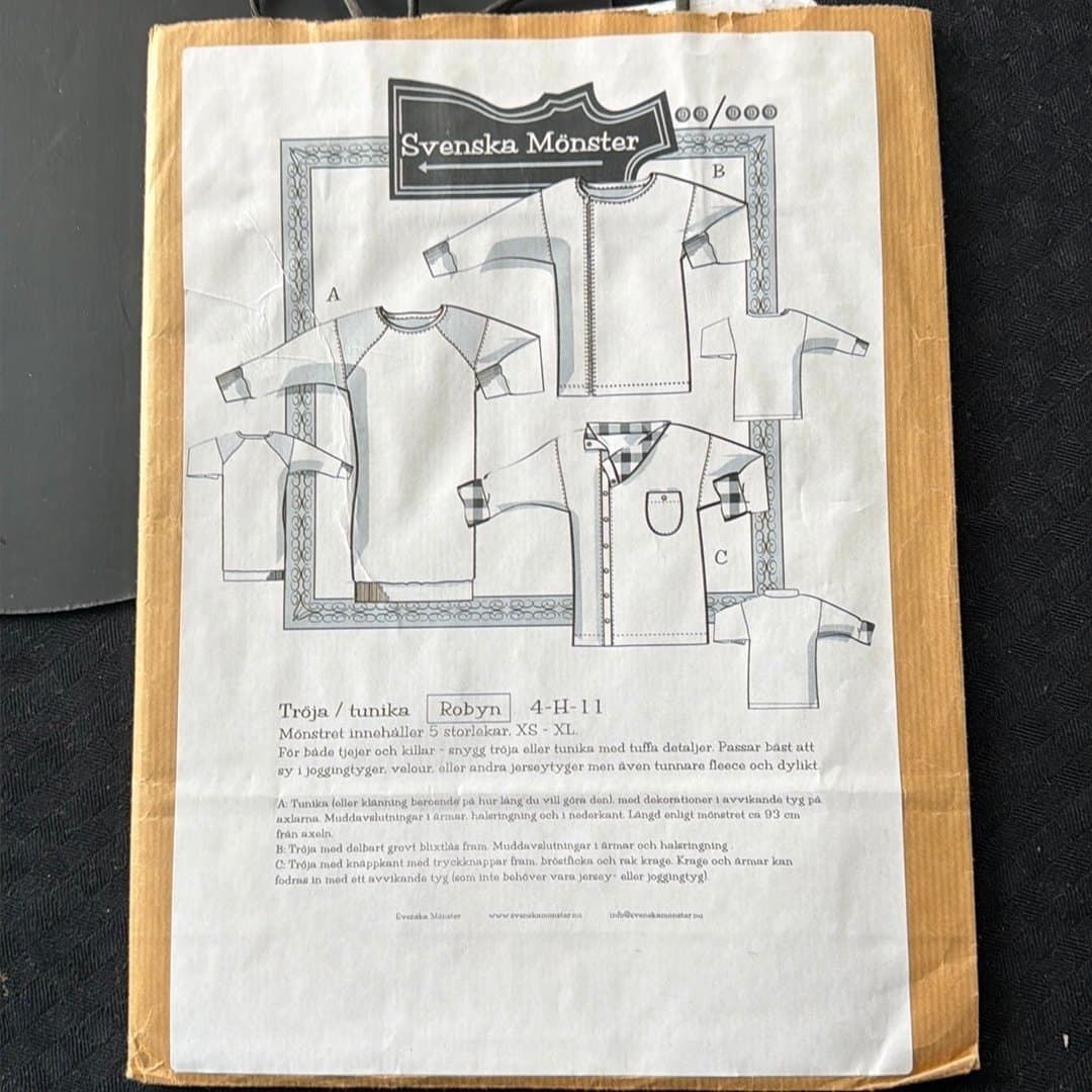 Mönster till Tröja/Tunika Robyn från Svenska Mönster