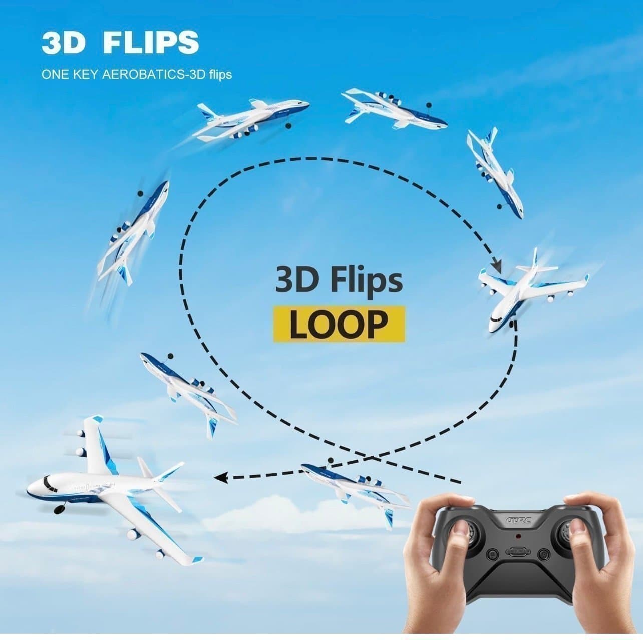 Radiostyrd flygplan endast 45gram