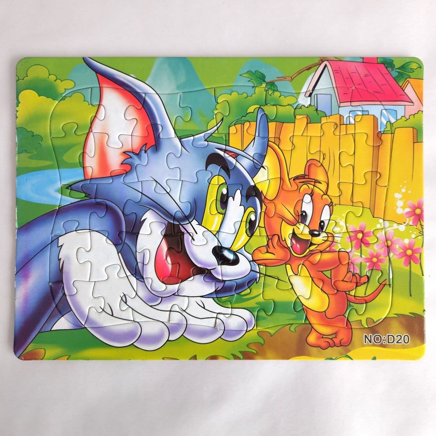 Tom and Jerry Cardboard Frame Puzzle NO D20 14x18 cm