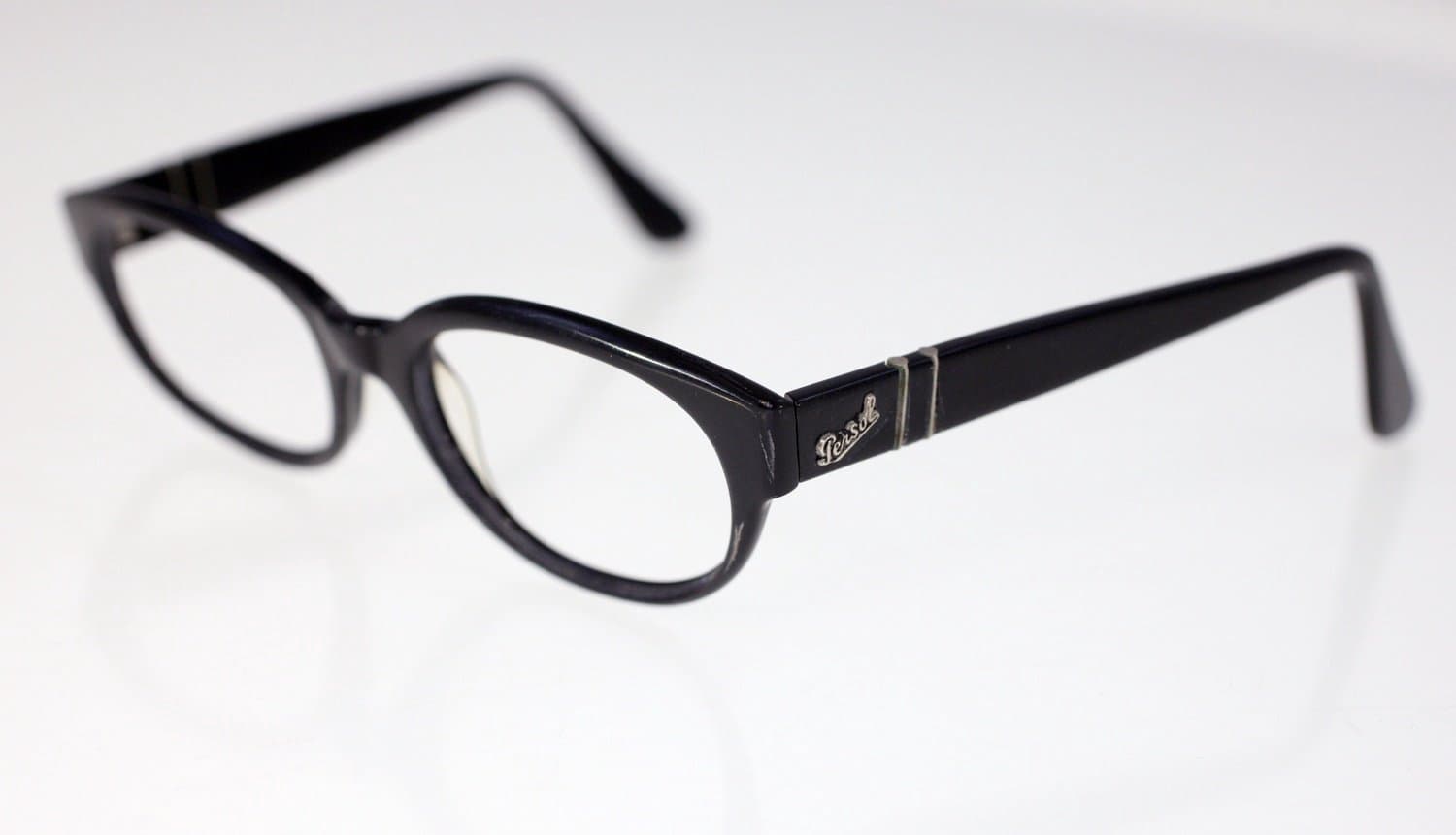 Persol unisex handmade in Italy eyeglasses with case-NO lenses (Weight: 20g/96g)