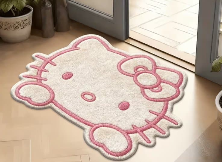 Hello Kitty print på matta